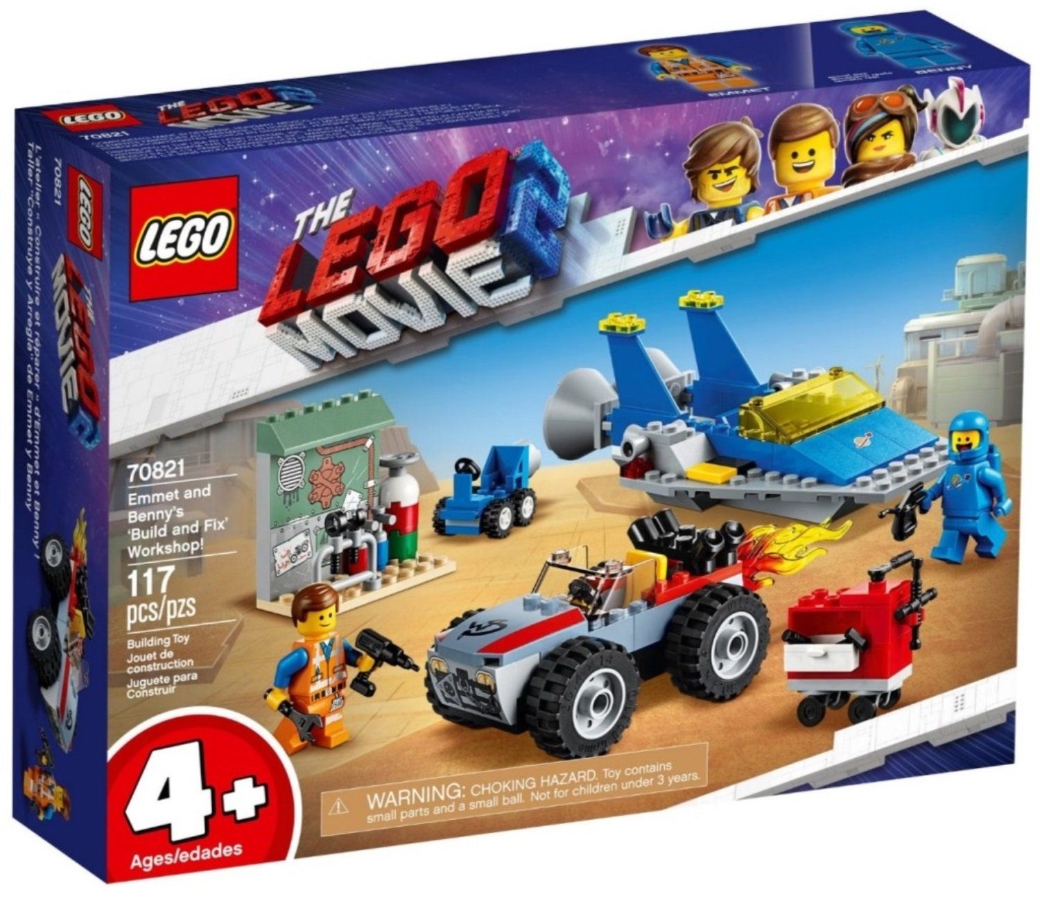 LEGO® Konstruktions-Spielset 70821 THE LEGO® MOVIE 2 Fahrzeuge, Emmets und  Bennys Bau- und Reparatur-Werkstatt