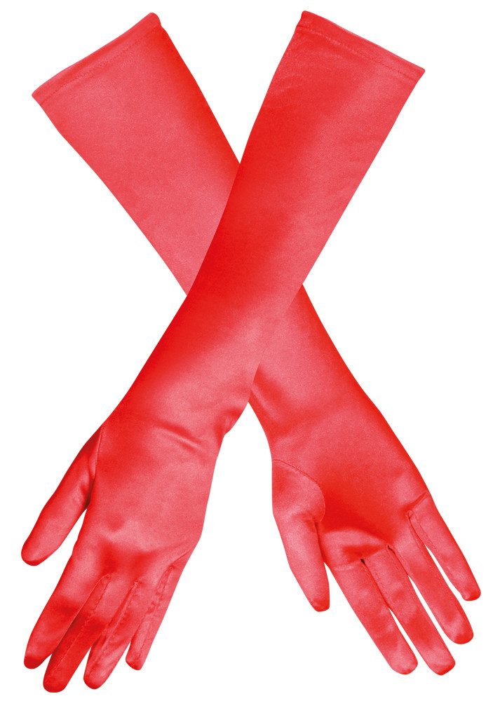 Das Kostümland Kostüm Перчатки Monte Carlo 40 cm - Rot