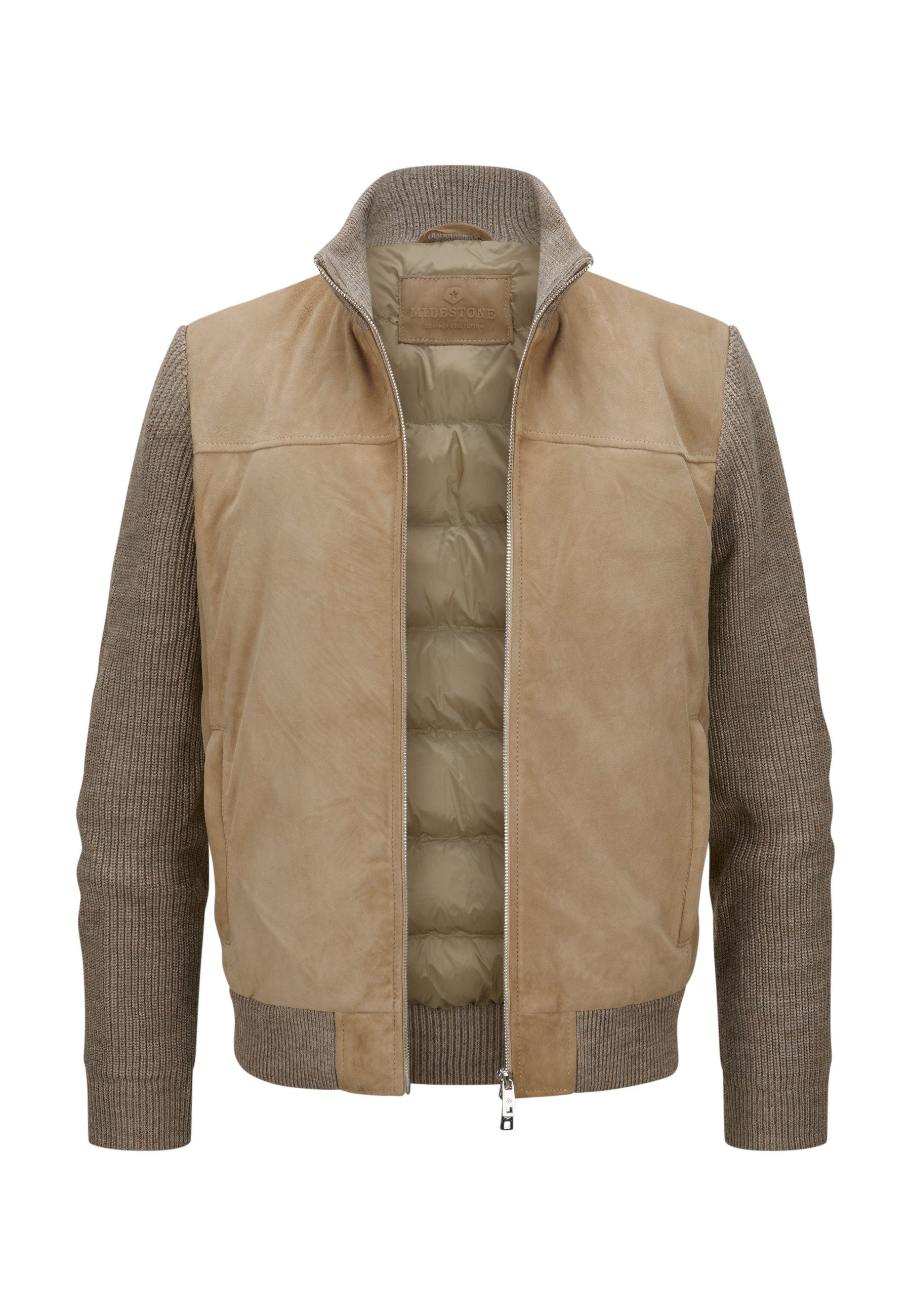 Lederjacke MSNicolas Herren Bikerjacke Jacke Leder