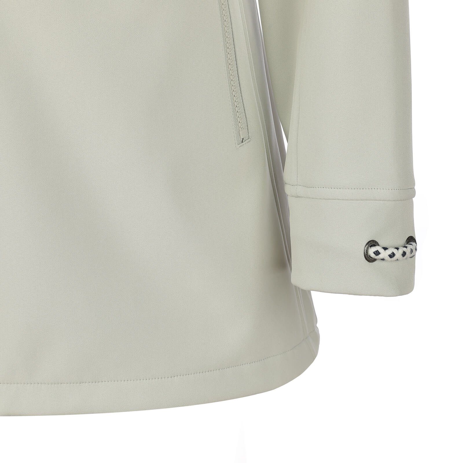 Dry Fashion Softshellmantel Rerik - Softshell Damen Mantel Outdoor-Jacke cremeweiß Softshelljacke
