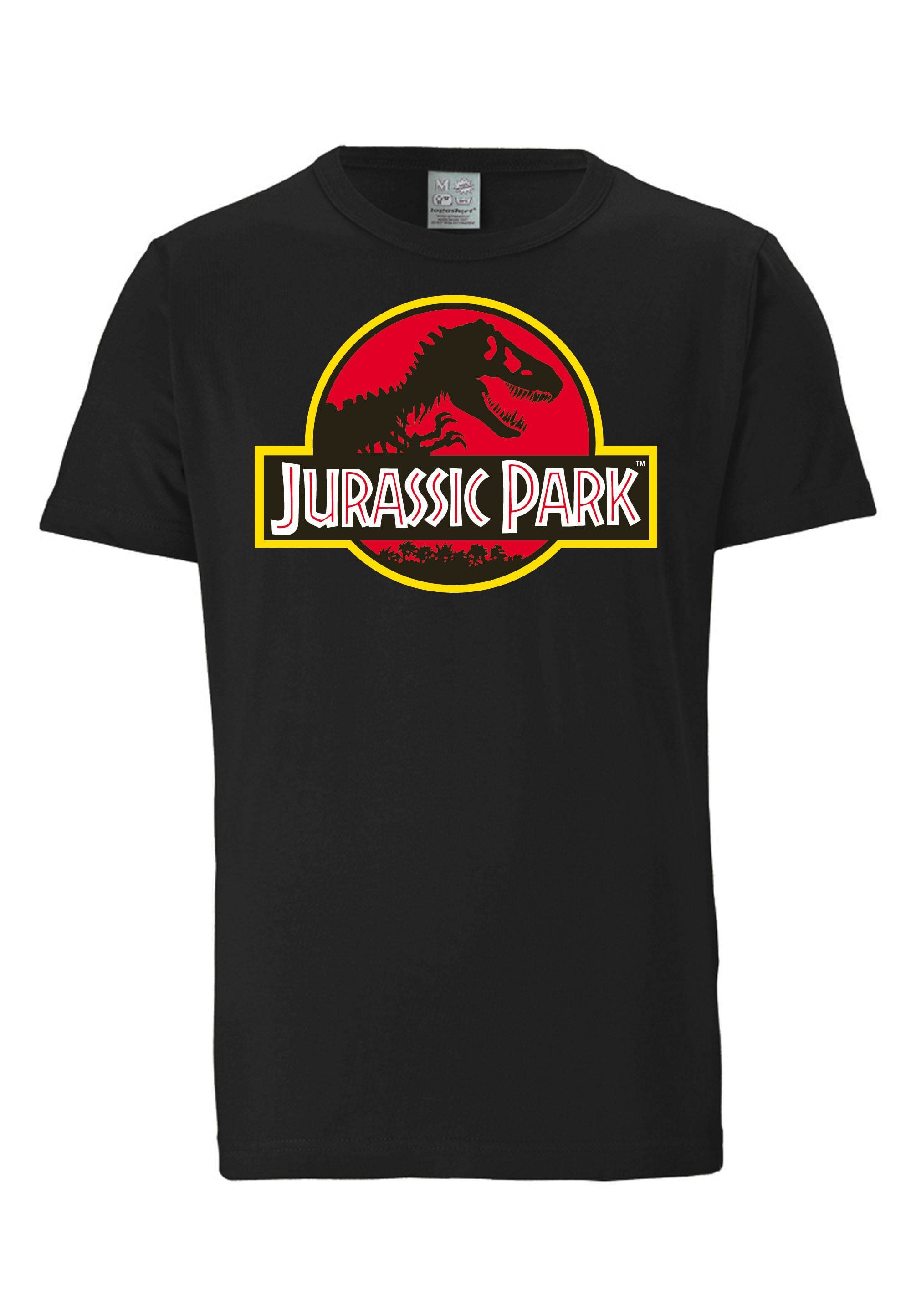 LOGOSHIRT T-Shirt Jurassic Park Logo coolem Print mit