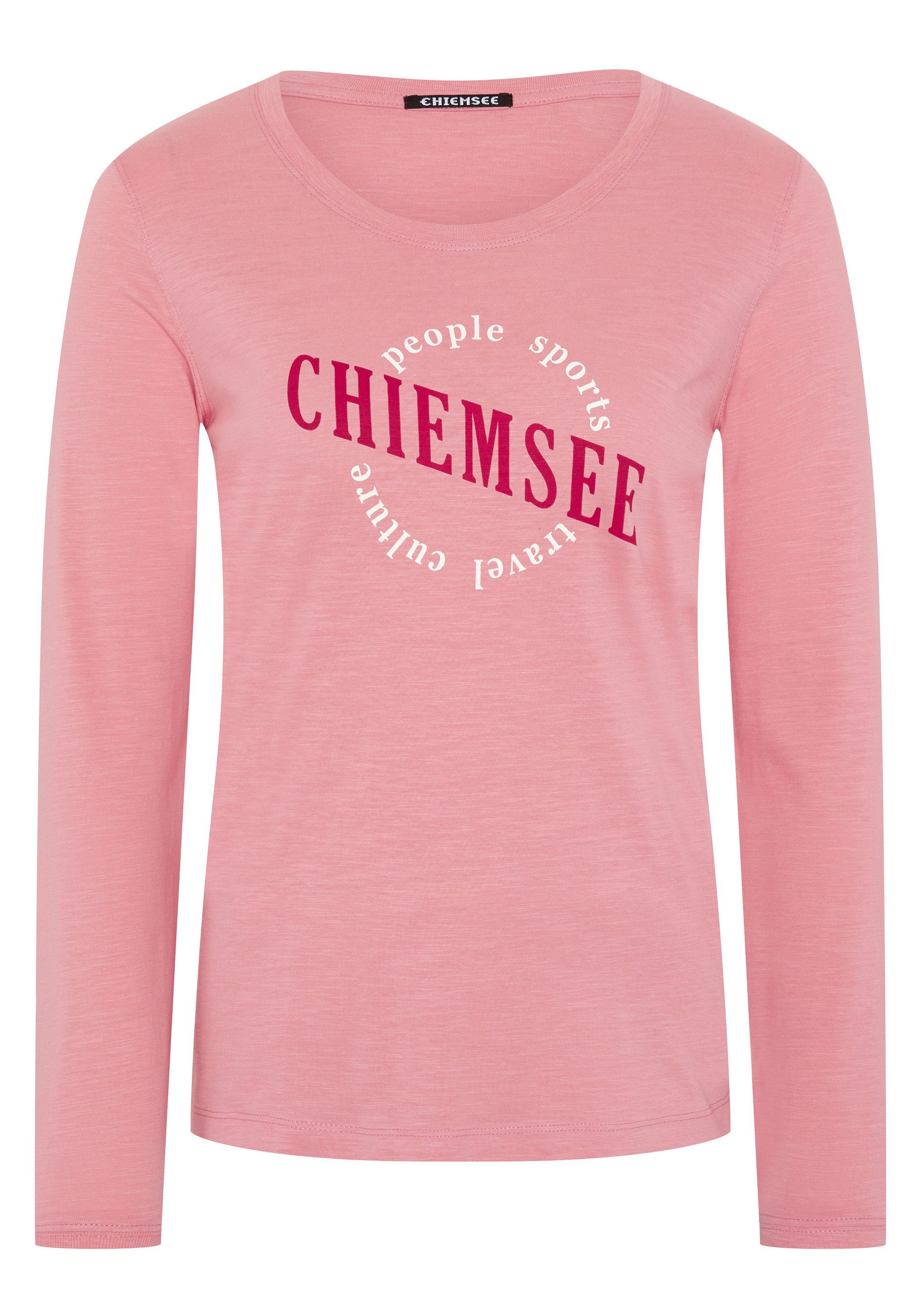 Chiemsee Longsleeve Longsleeve aus Baumwolle mit Logo-Schriftzug 1 rosa