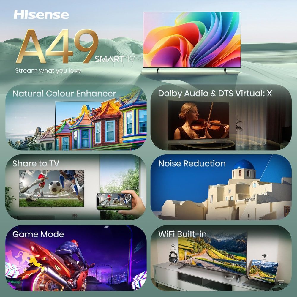 Hisense 40A49S LED-Fernseher (40 Zoll, Full HD)