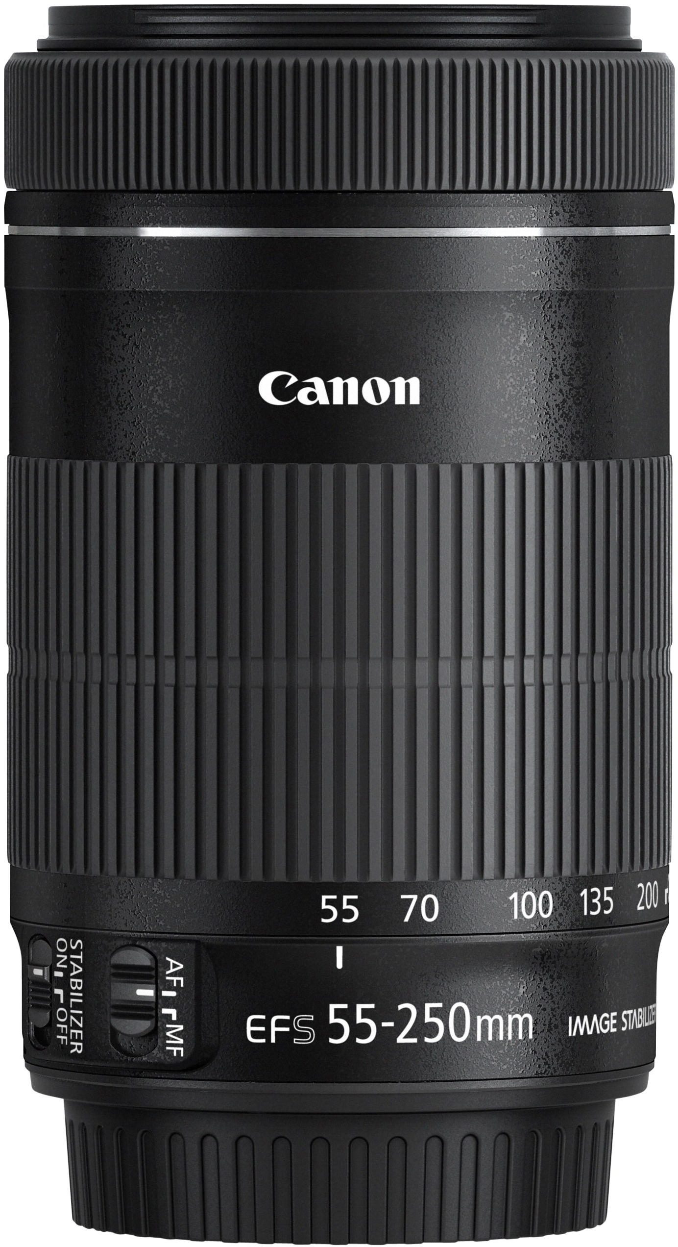 Canon EF-S 55-250mm f/4-5.6 IS STM Zoomobjektiv, (Passend für Canon EOS EF-S System Kameras (z.B. EOS 250D)