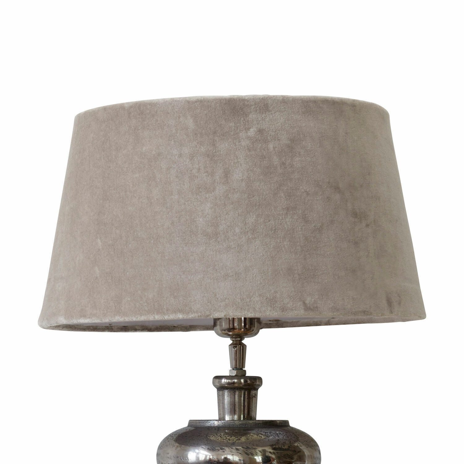 Mirabeau Lampenschirm Lampenschirm Anfor beige, stilvolles Interieur, Unterschiedliche Farben aus Samt oder Leinen