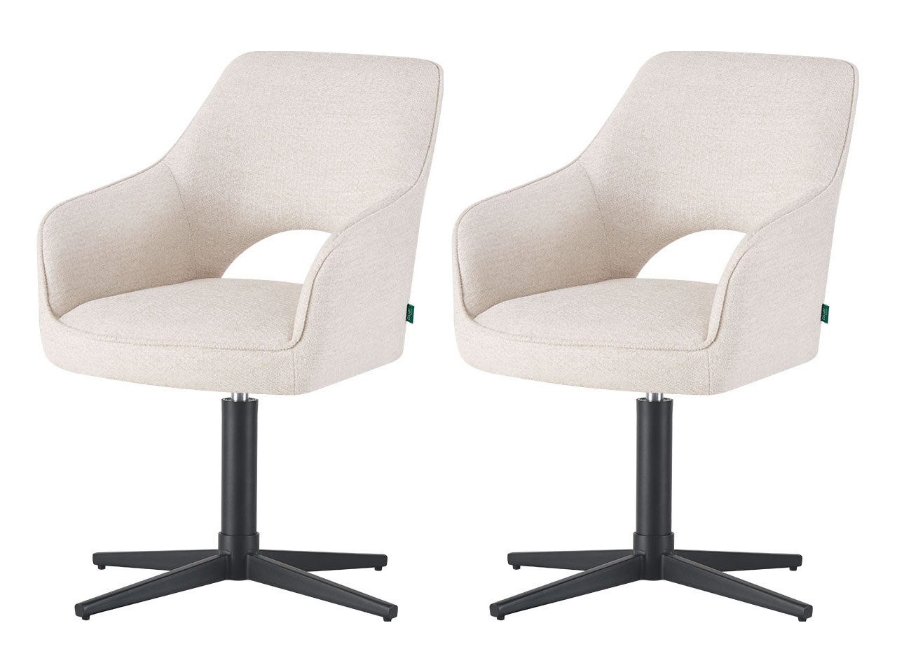 DUBI Möbel 4-Fußstuhl THOMAS-RAYA 2er-Set, verschiedene Gestelle, Federkern, 2er-Set