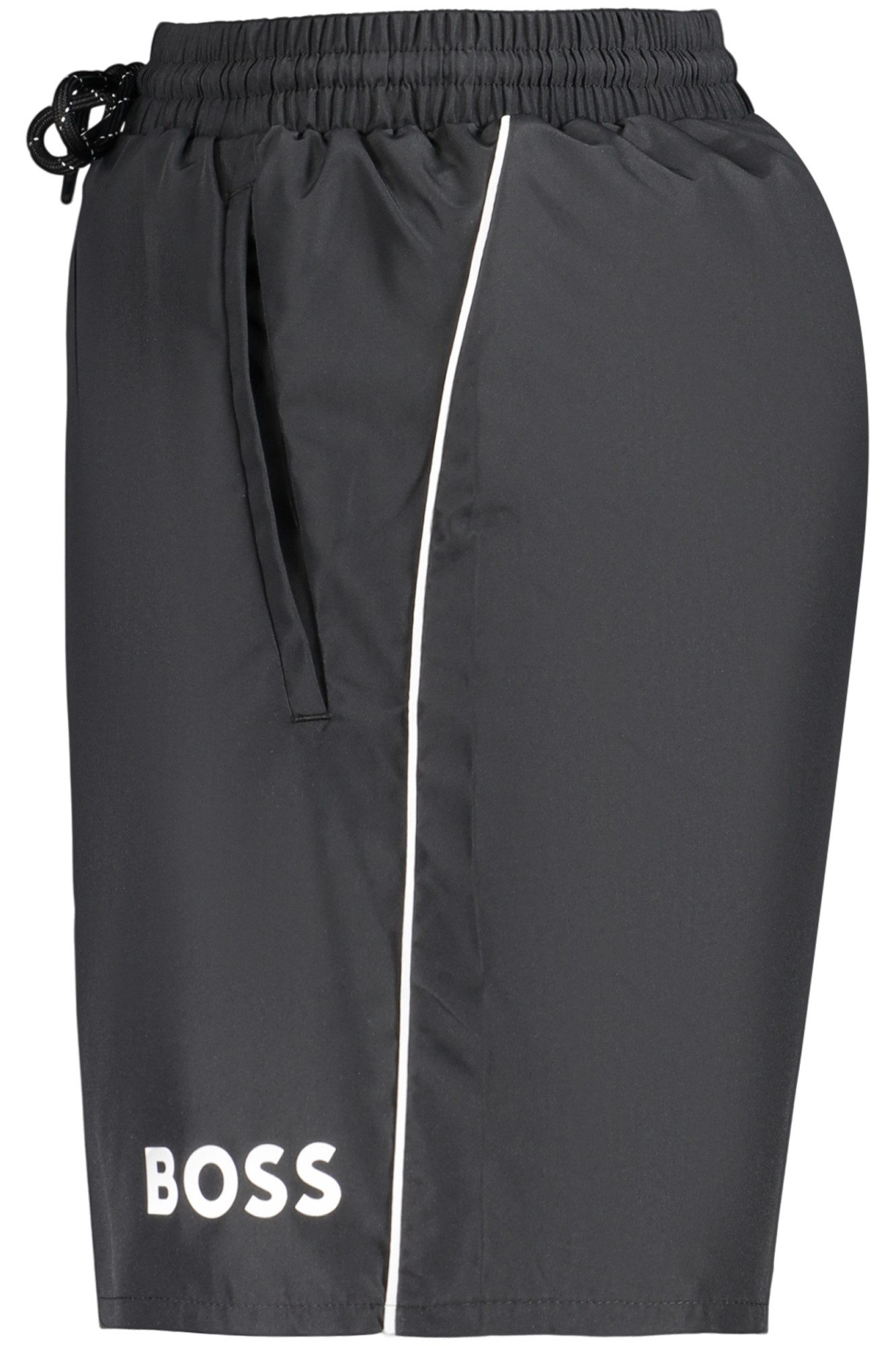 BOSS Badeshorts Elegante Schwarze Herren-Bade-Boxershorts mit Kontrastdetails – Bild 3 von 3