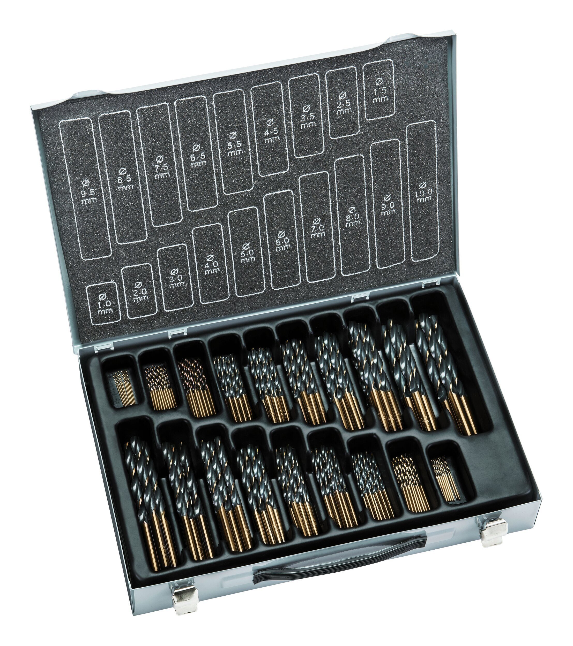 Alpen Holzbohrer, Spiralbohrer D338N HSS 1-10,17 teilig