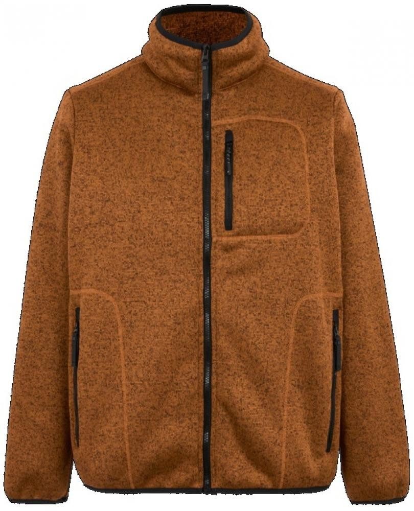 Fleecejacke Herren Melierte Strick Fleece Jacke - Barlee