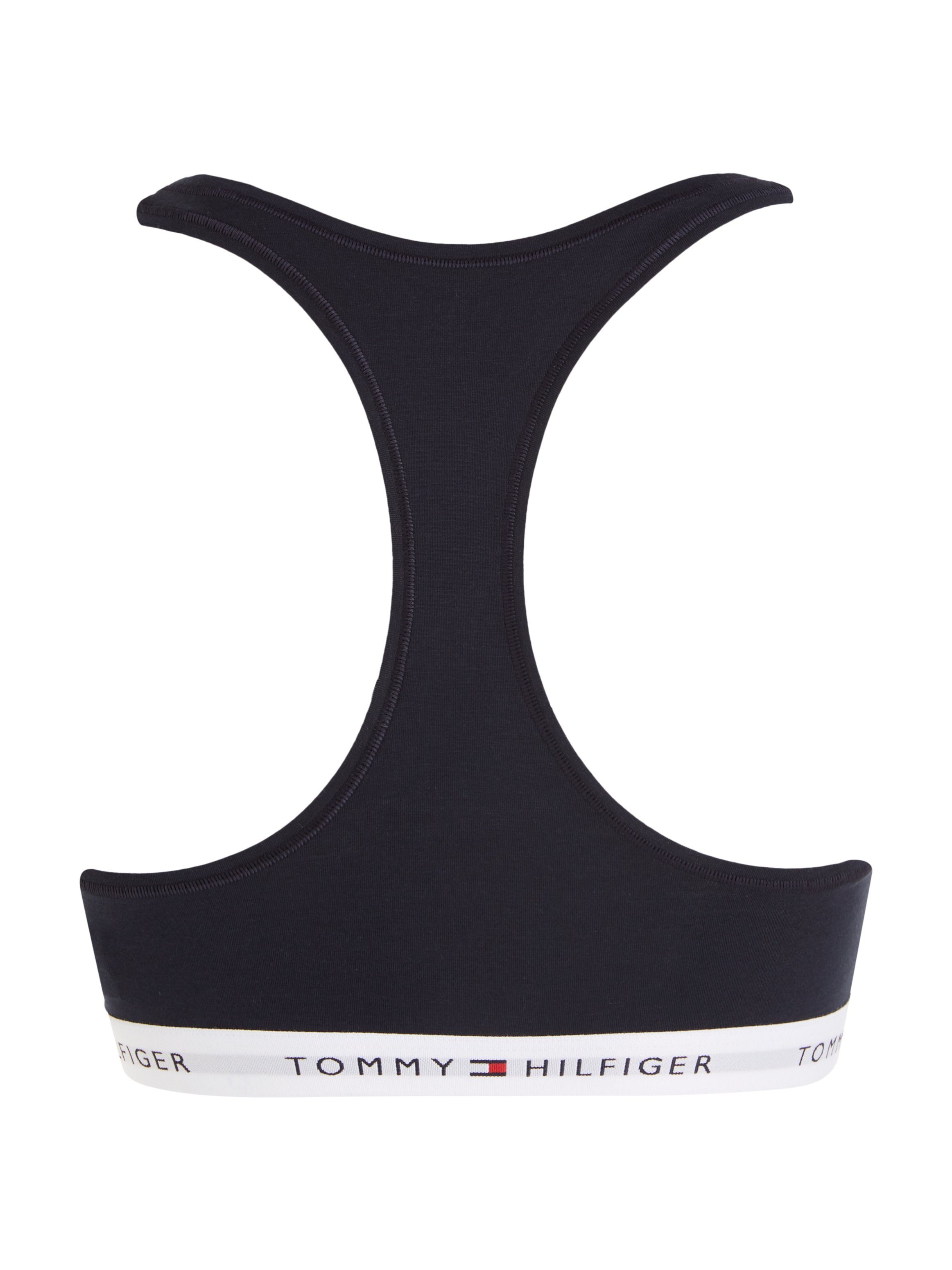 Hilfiger dem Tommy Unterbrustband Sport-Bustier Sky Hilfiger (dunkelblau) Underwear mit Tommy Schriftzügen auf Desert