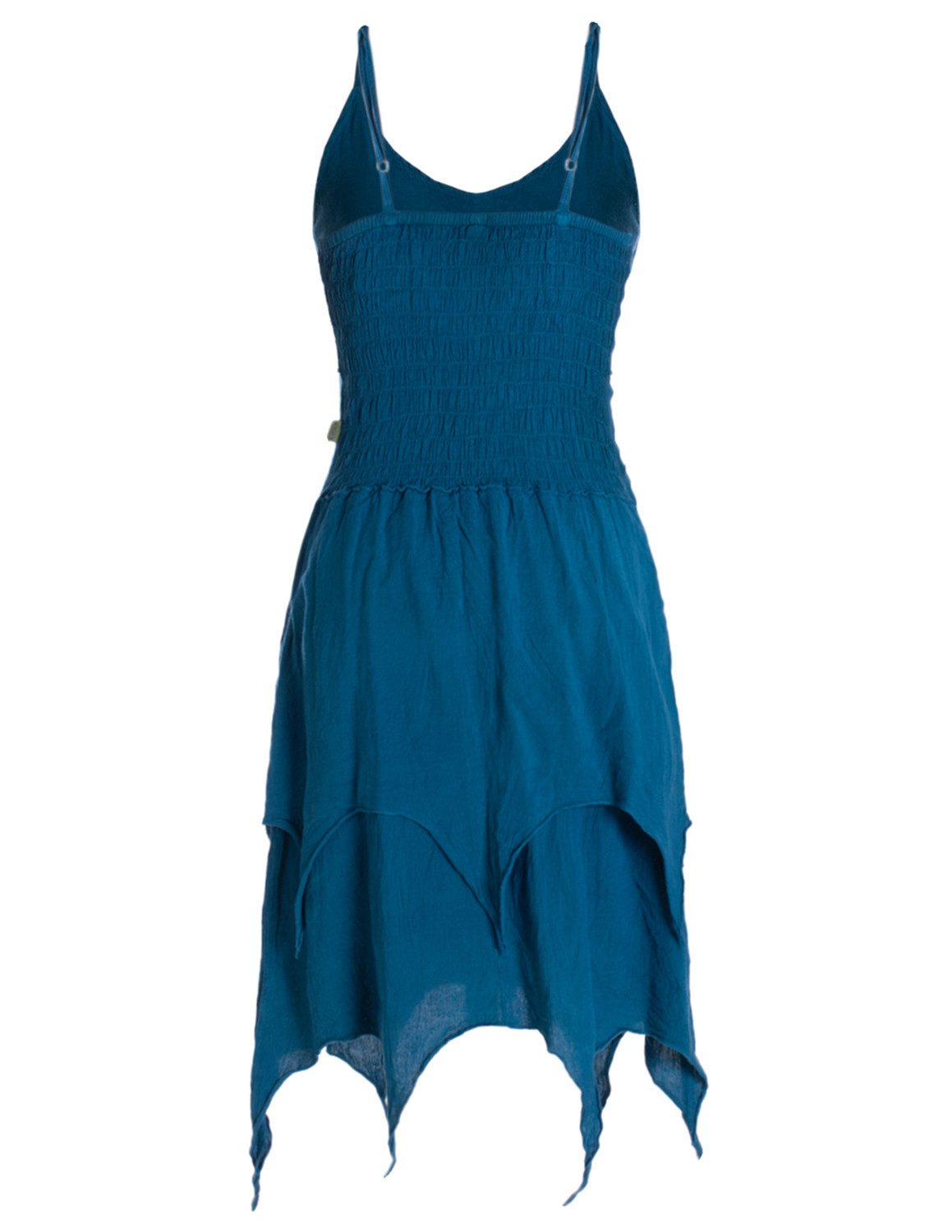 Vishes Zipfelkleid Sommerkleid Lagenlook Baumwolle Spaghettiträger Alternative Mode, Boho, Hippie, Ethno, Festival