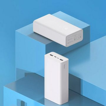 Xiaomi Powerbank 30000 mAh (5 V, 1 St), 18W QC3.0 PD3.0 Zwei-Wege-Schnellladung USB-C USB-A Ladegerät für Smartphone Tablet