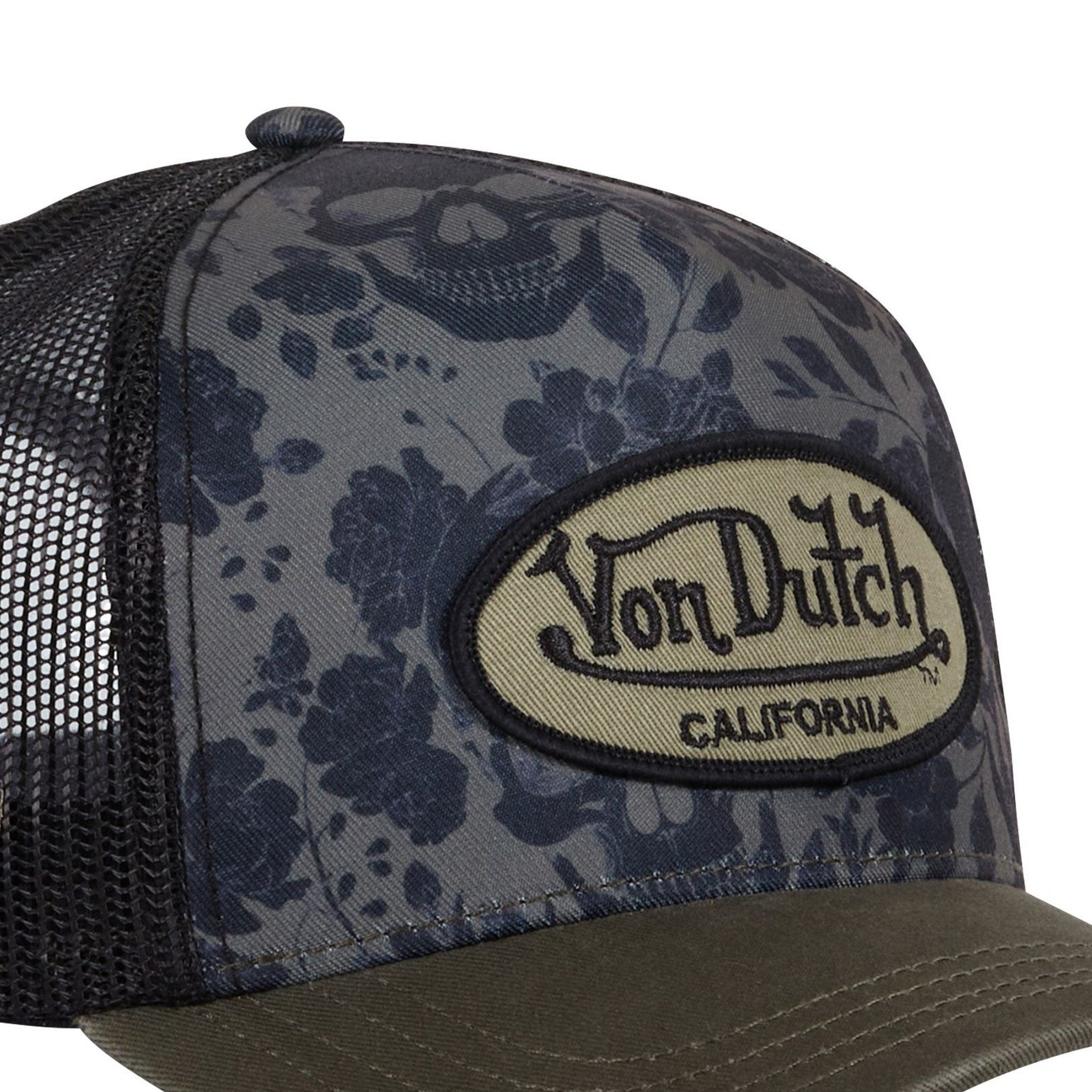 Von Dutch Trucker Cap Von Dutch Originals Trucker Cap Sublimation VD Patch PRINT SKULL CAMO (Basecap, Basecap, Meshcap, Trucker Kappe) Skull All-Over Print