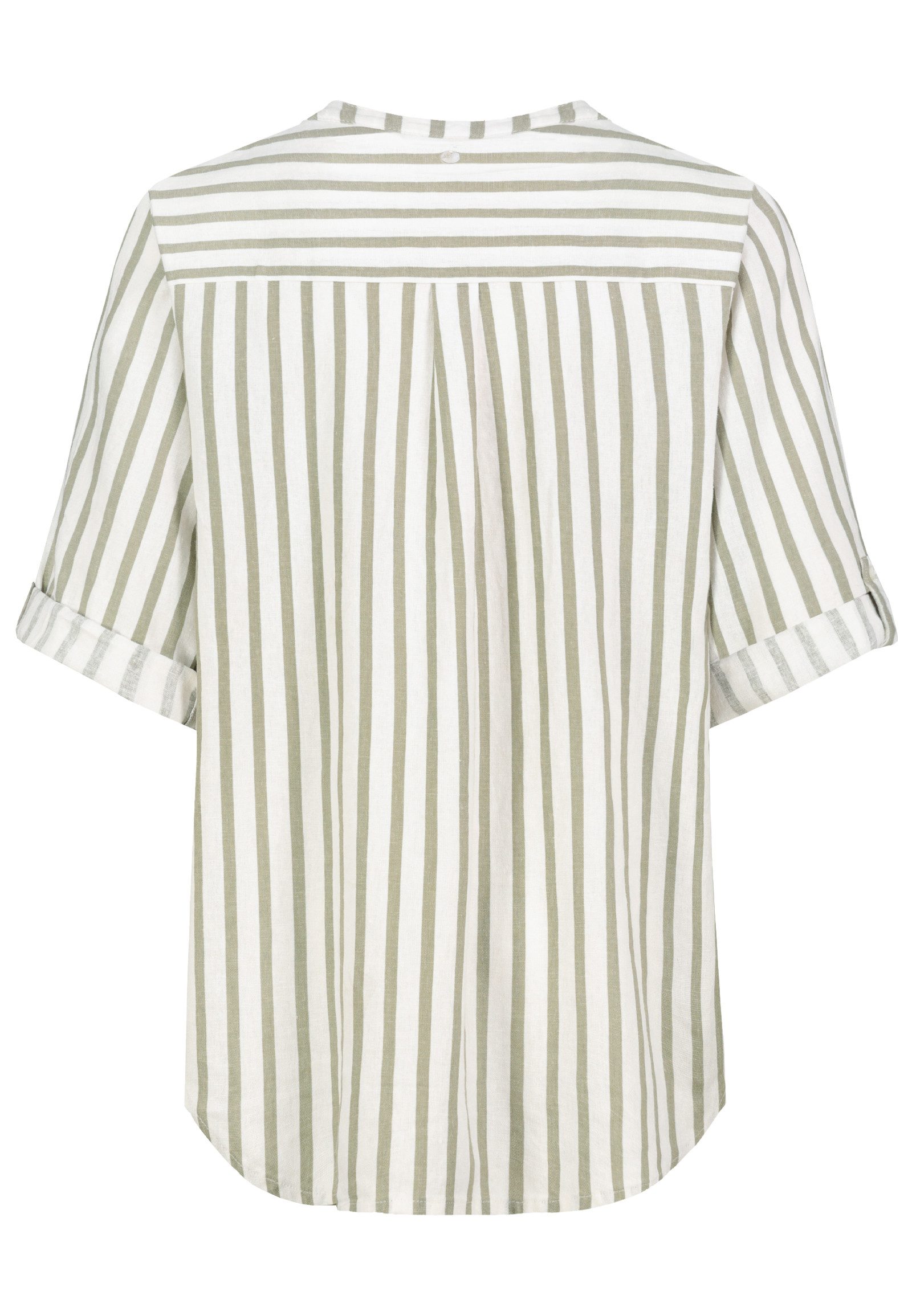Eight2Nine Hemdbluse Eight2nine Damen Leinen Bluse atmungsaktiv Kurzarmbluse Sommer Urlaub – Bild 5 von 5