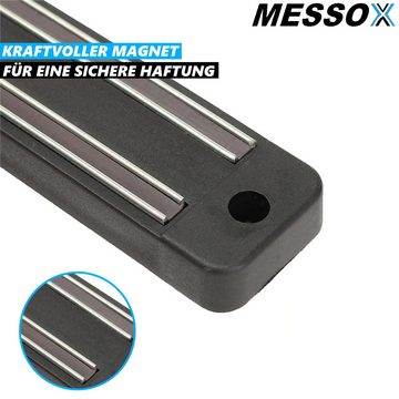 MAVURA Wand-Magnet Messerhalter MESSOX Magnetleiste Messerhalter Messerhalterung, Messer Edelstahl Magnetisch Messerleiste [schwarz]
