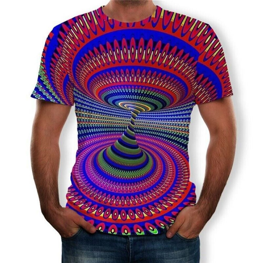 T-Shirt 3D-Druck T-Shirt (Unisex/rundhals) - Atmungsaktiv - Sport + Freizeit
