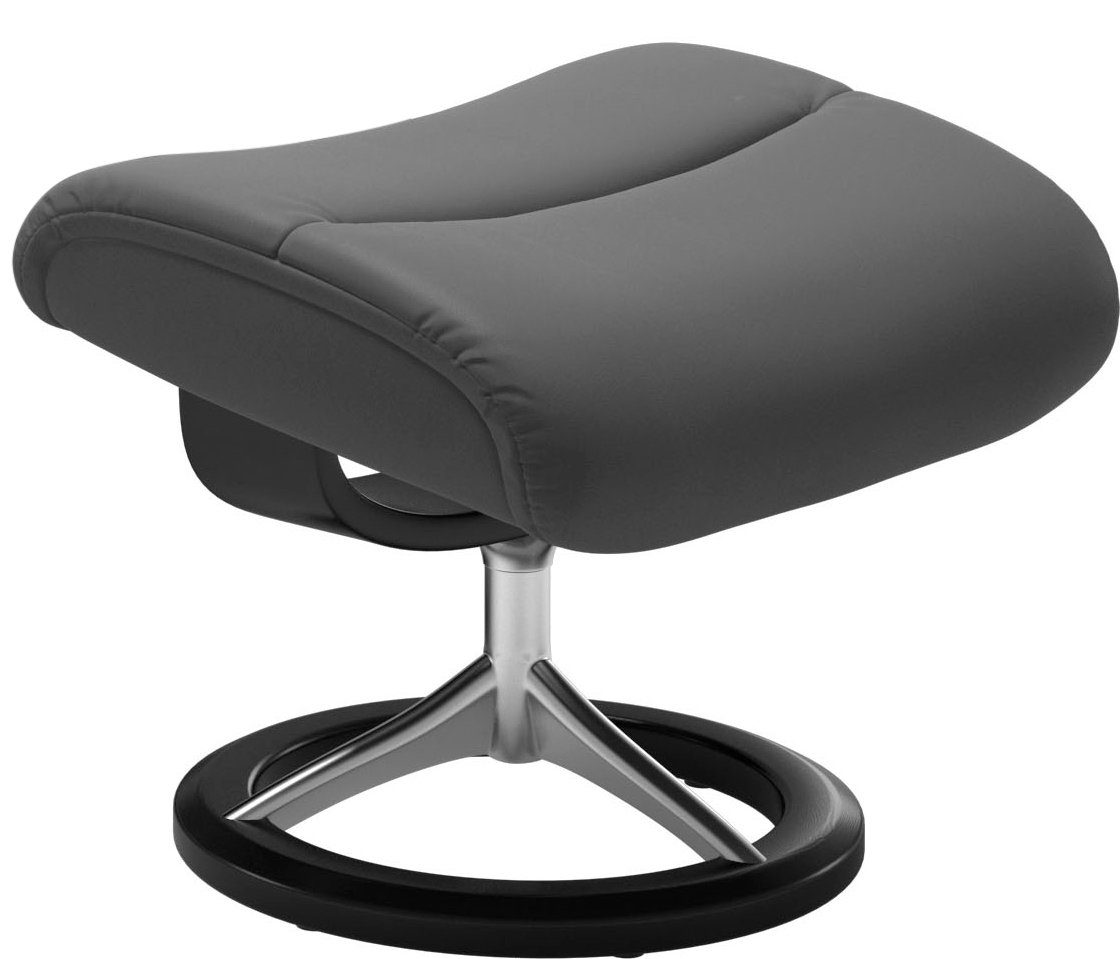 Stressless® Relaxsessel View (Set, Relaxsessel Hocker), Größe Base, mit Signature L,Gestell Schwarz mit