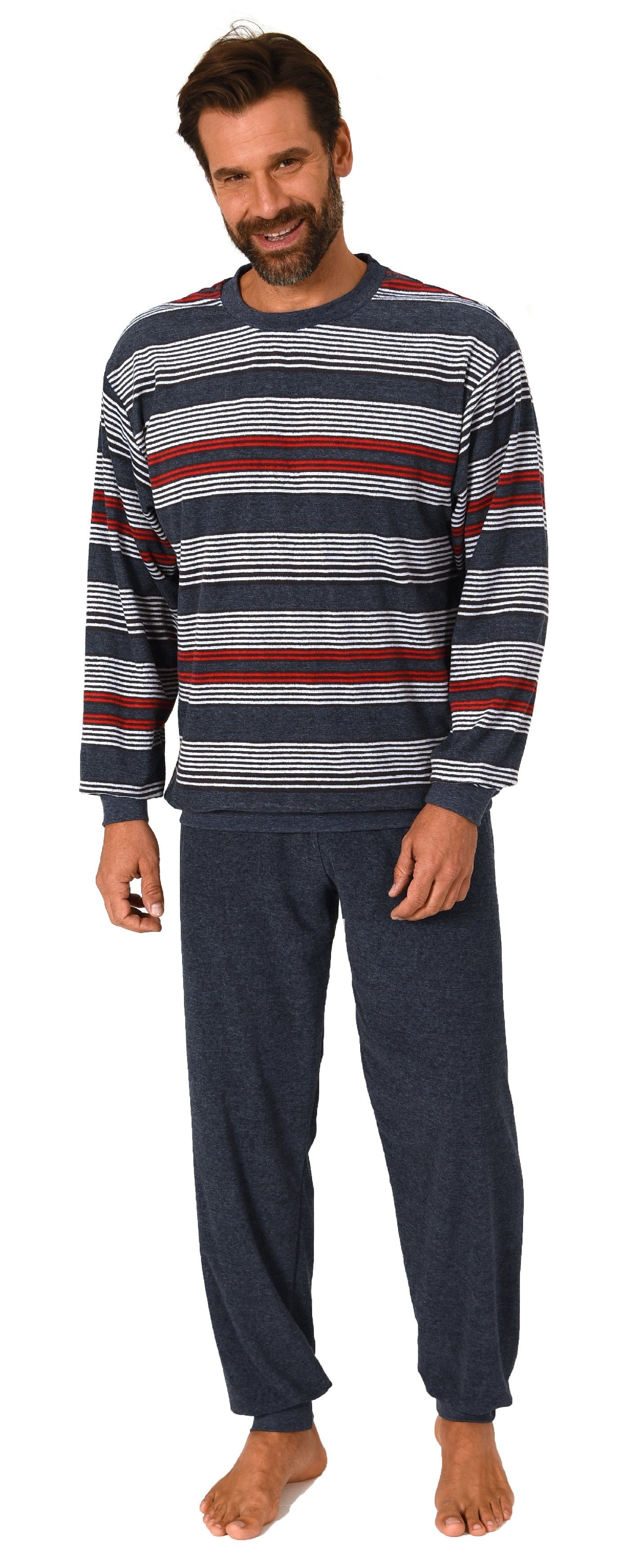 Normann Pyjama Normann Herren Frottee Schlafanzug günstig online kaufen