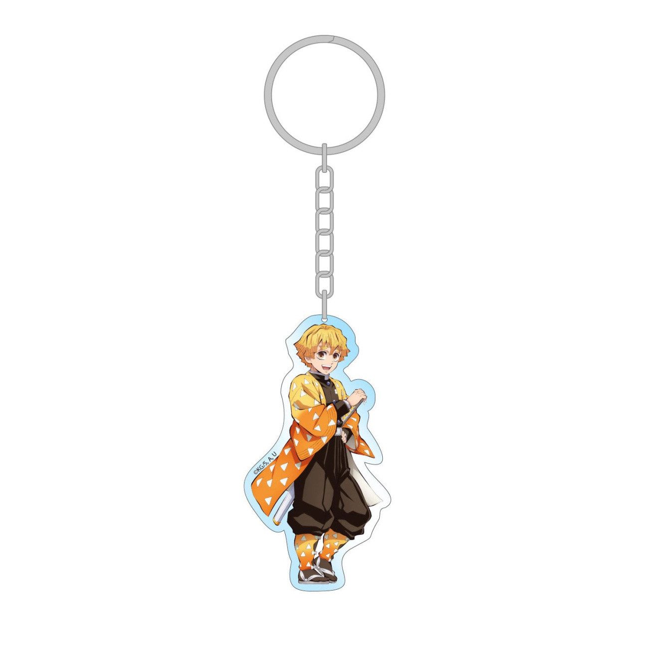 Sakami Merchandise Schlüsselanhänger Demon Slayer: Kimetsu no Yaiba Acryl Schlüsselanhänger Zenitsu Hologra