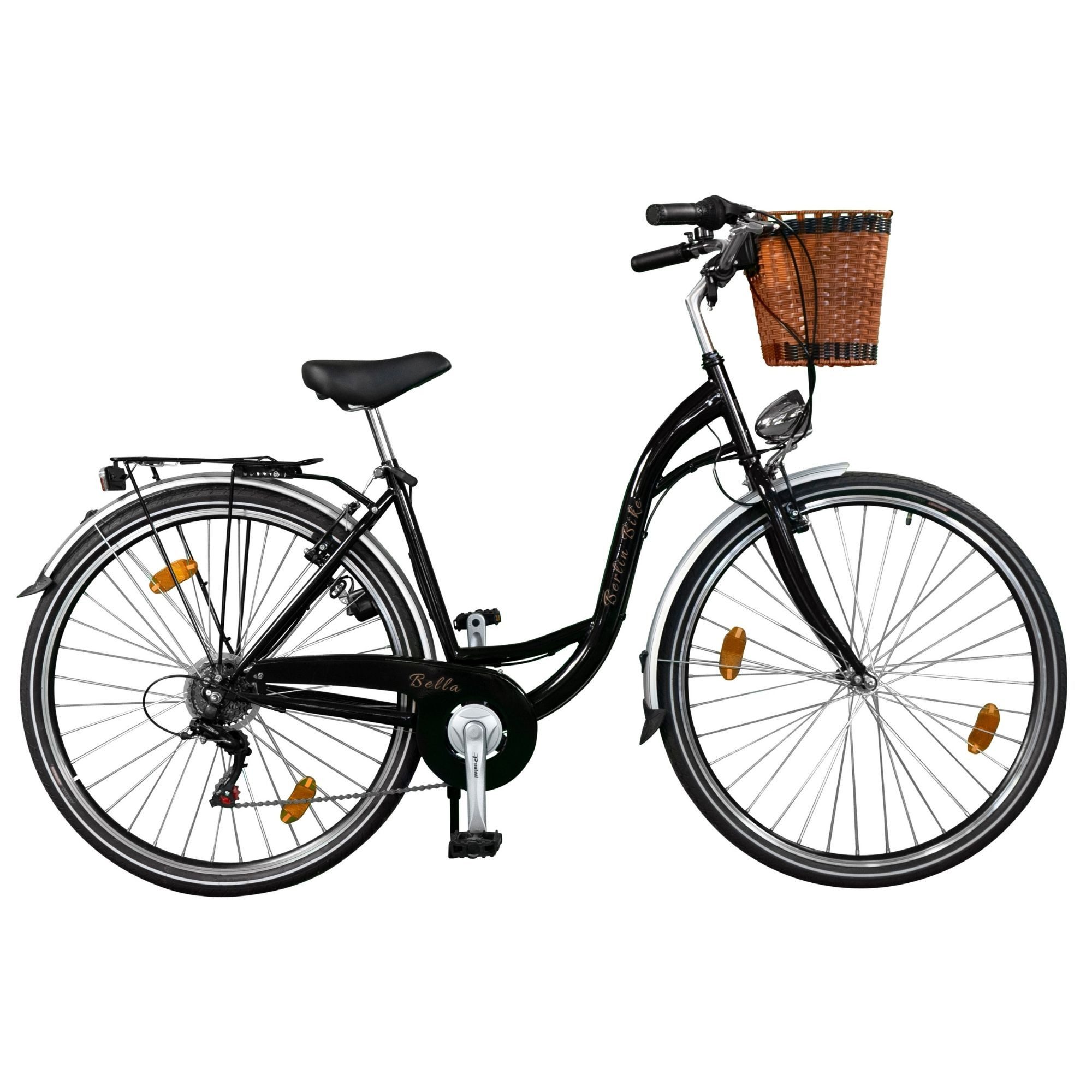 Cityrad Bella – 28 Zoll Damenfahrrad mit Dynamo & Korb, Stilvoll & Praktisch