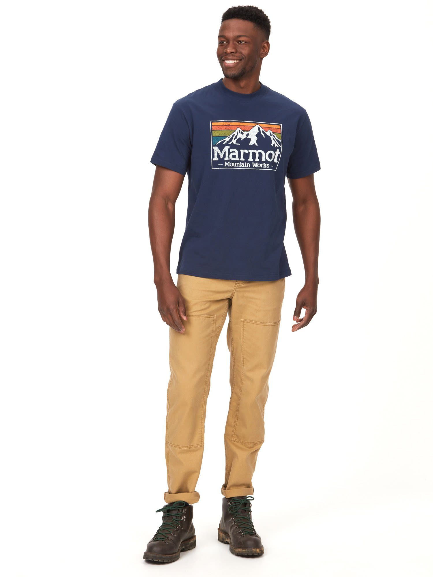 Marmot T-Shirt Marmot M Gradient Herren Arctic Tee Mmw Kurzarm-Shirt Navy