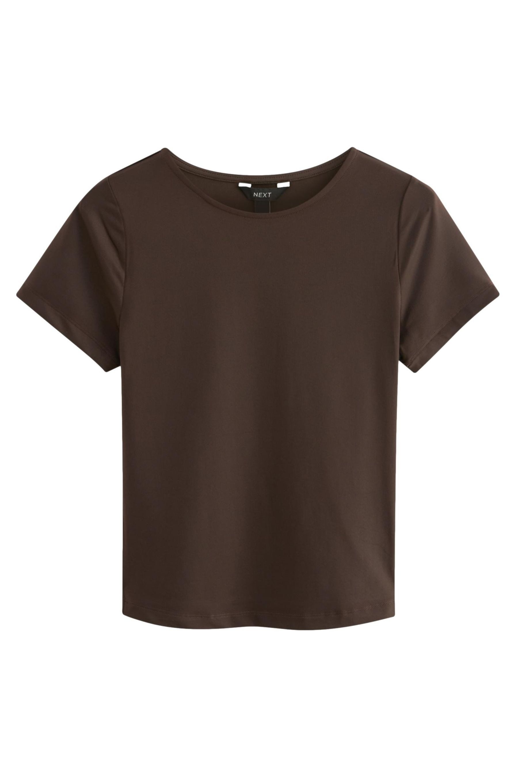 T-Shirt Weiches Slim Fit Kurzarm-T-Shirt, Kurzgröße