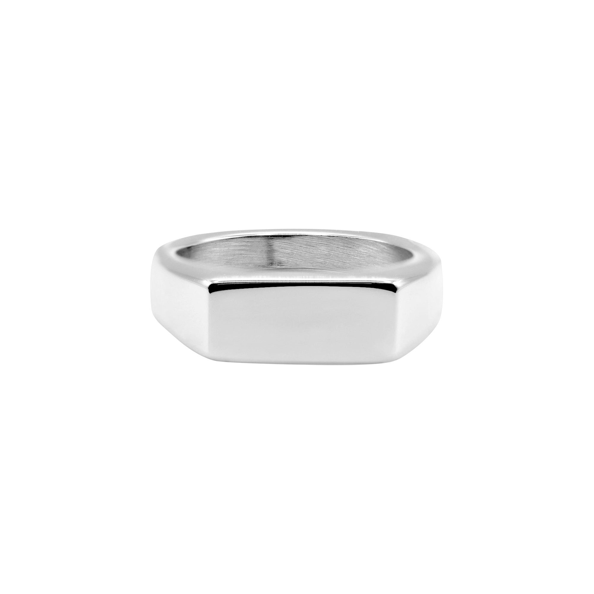 Heideman Fingerring Koa silberfarben poliert (Ring, 1-tlg., inkl. Geschenkverpackung), schlichter Siegelring Männer