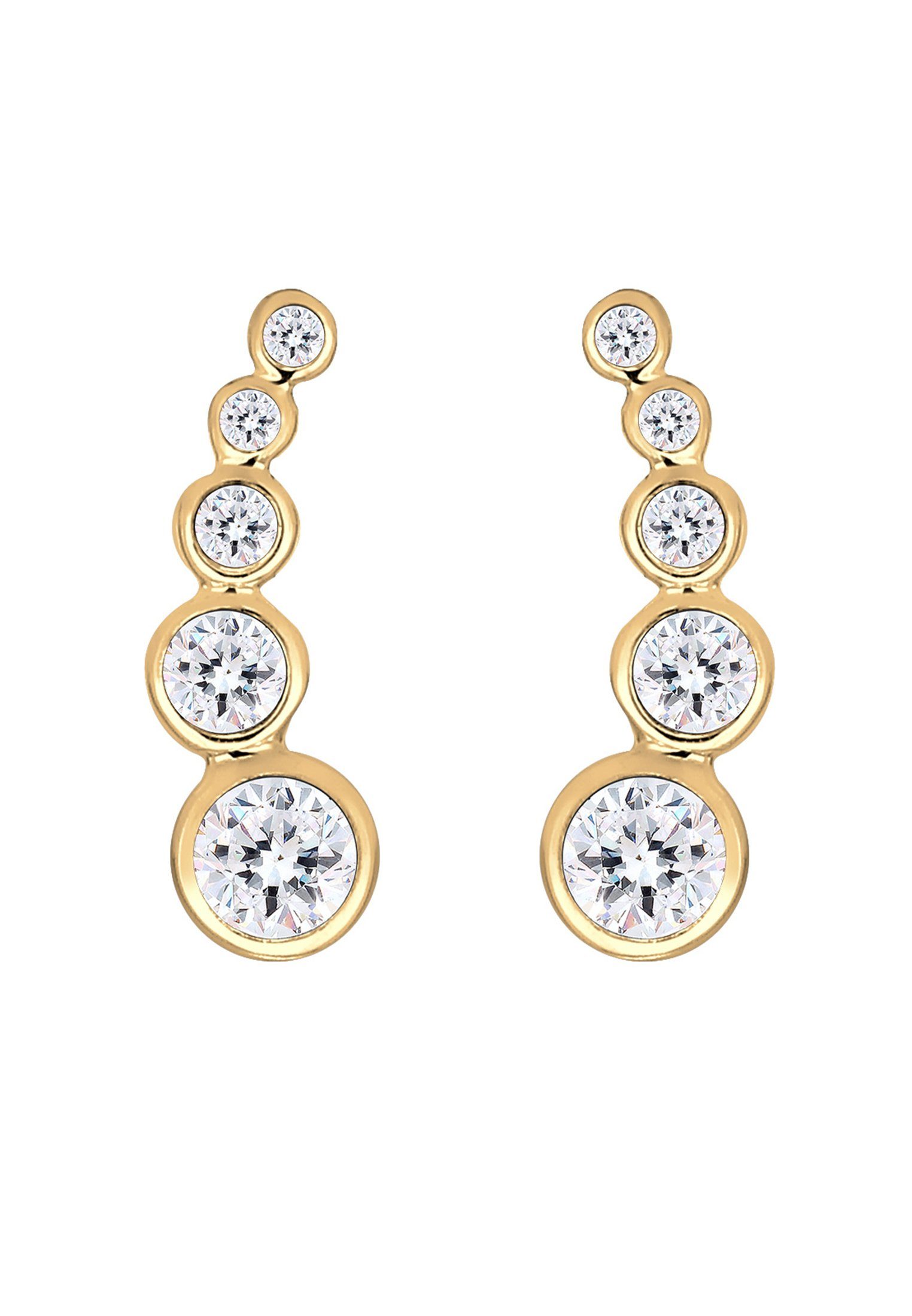 Elli Paar Ohrstecker Ohrklemme Earclimber, mit Kristallen von Swarovski® günstig online kaufen