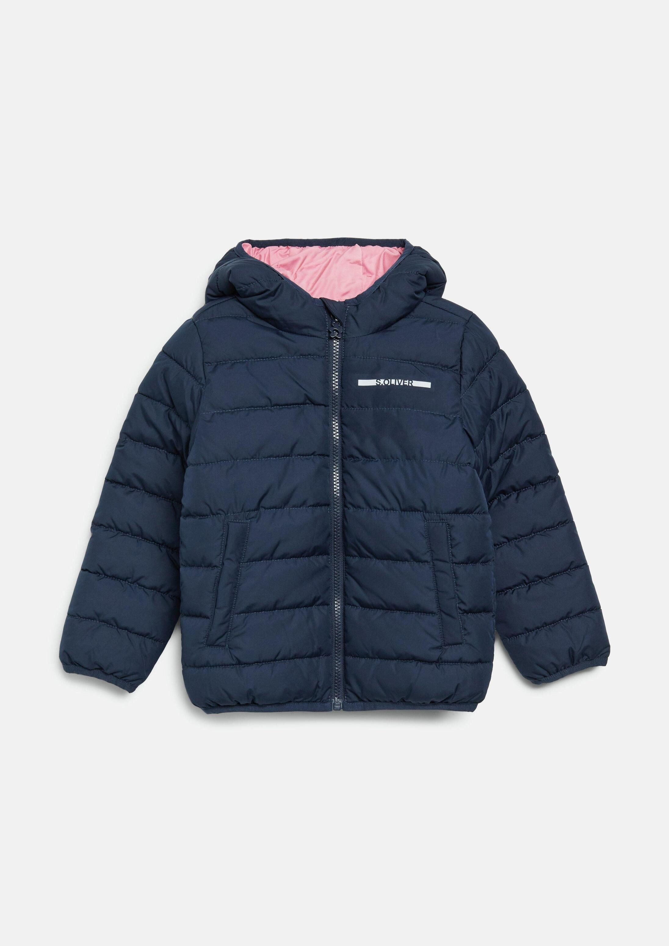 s.Oliver Funktionsjacke Outdoor-Jacke Leicht wattierte Unisex-Jacke mit Kapuze