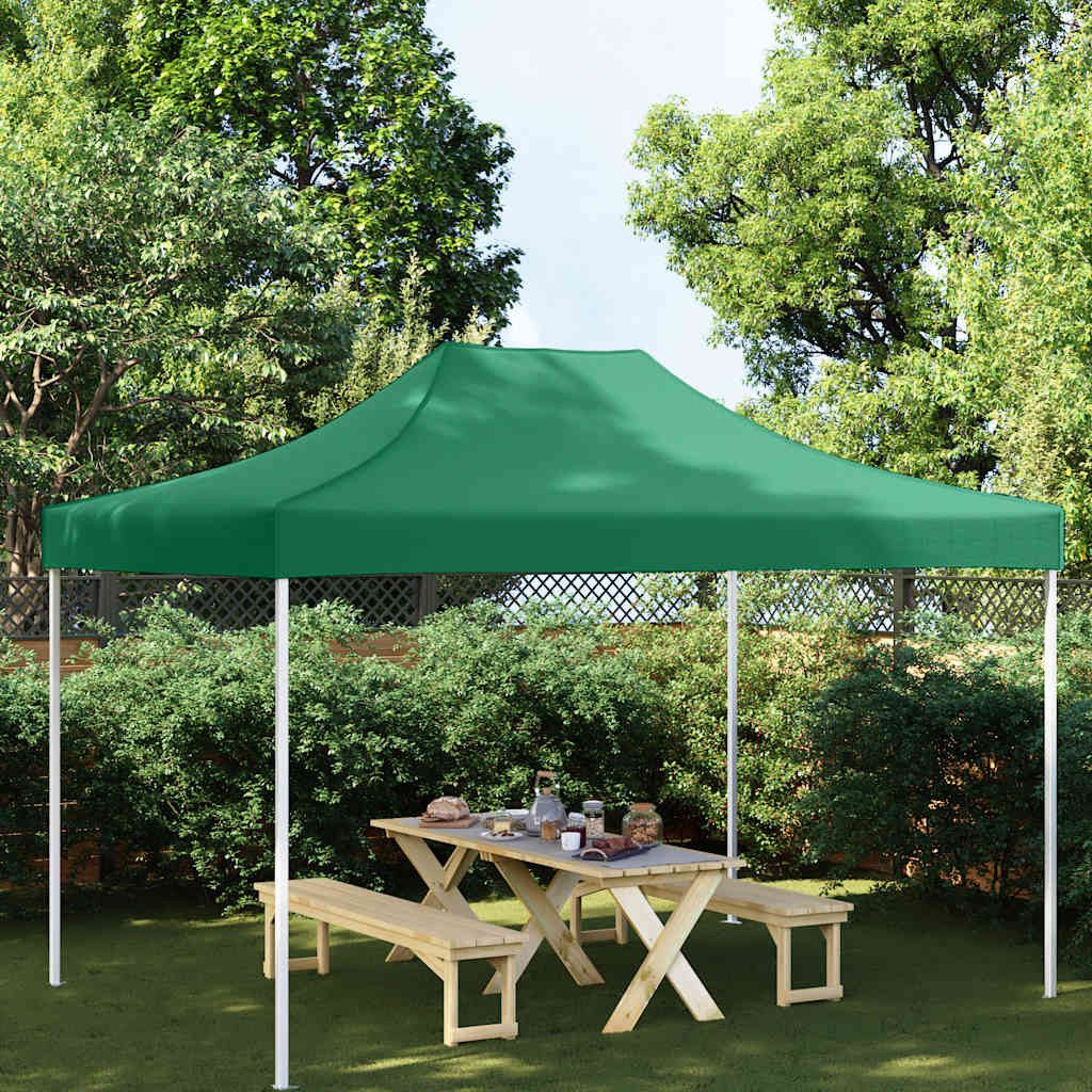 vidaXL Pavillon-Ersatzdach Partyzelt-Dach 4,5x3 m Grün 270 g/m², 430 x 290 cm