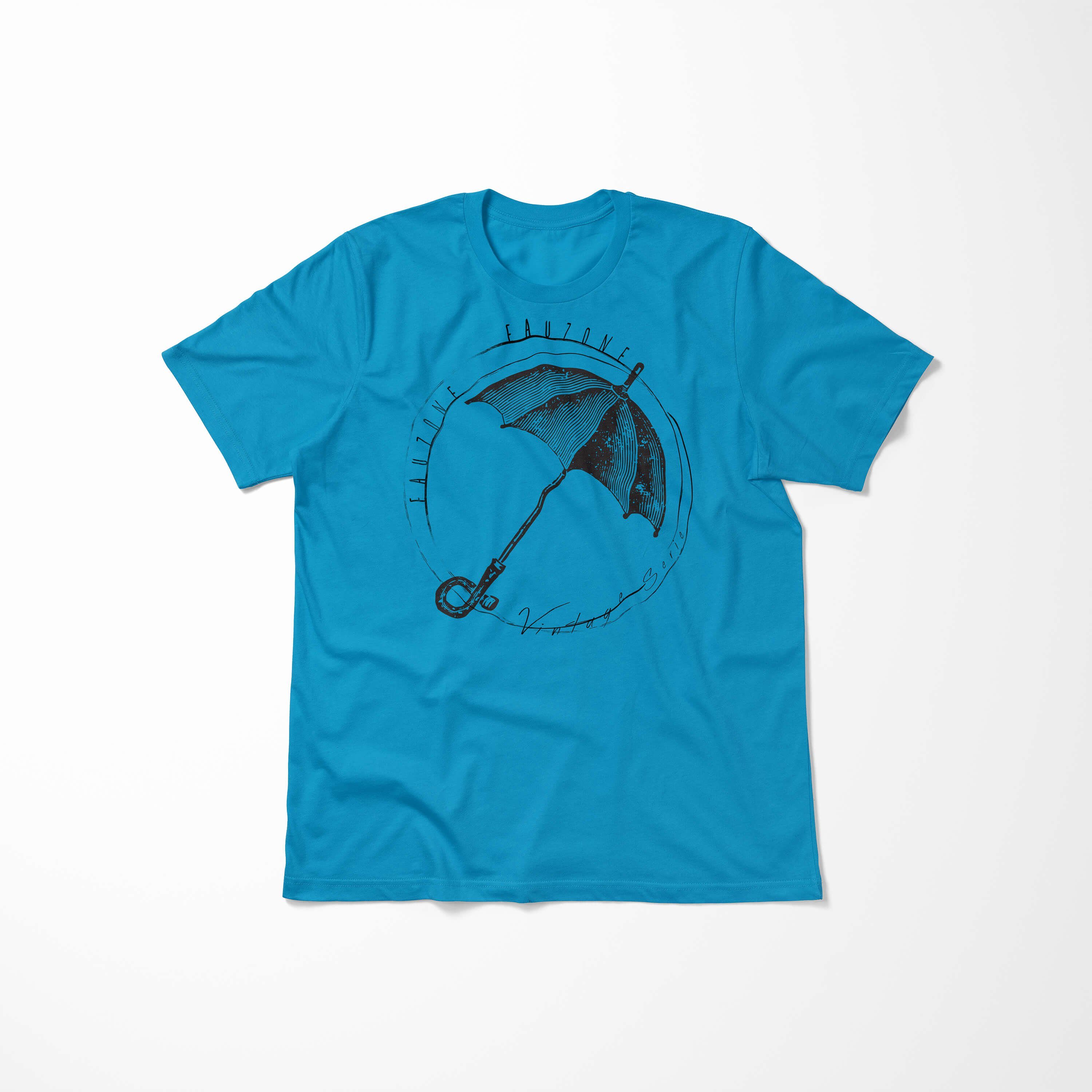 T-Shirt Regenschirm Atoll T-Shirt Herren Vintage Art Sinus