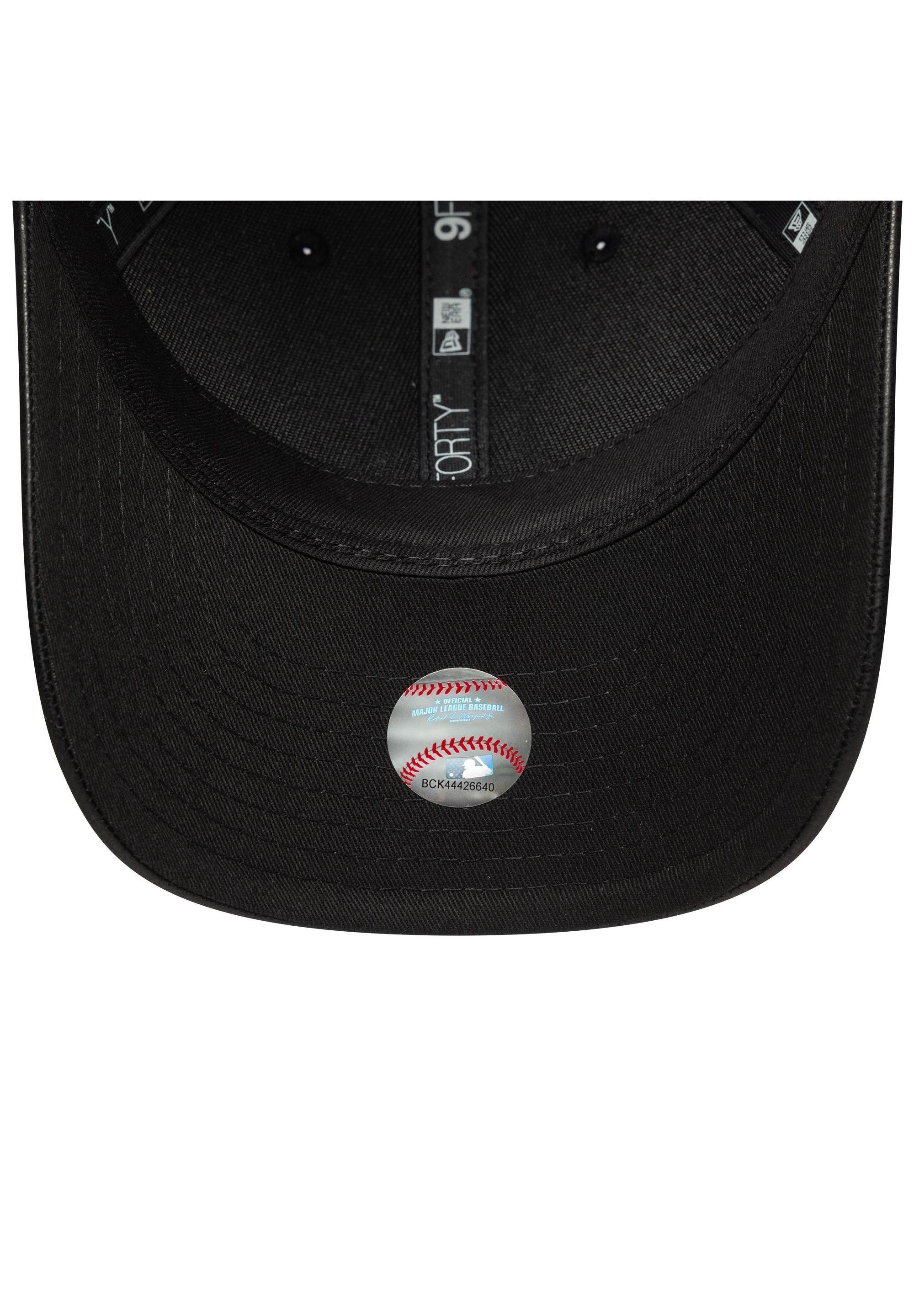 New Era Baseball Cap Los Angeles Dodgers New Era PU 9Forty M-Crown Cap Kunstleder Schwarz (1-St)