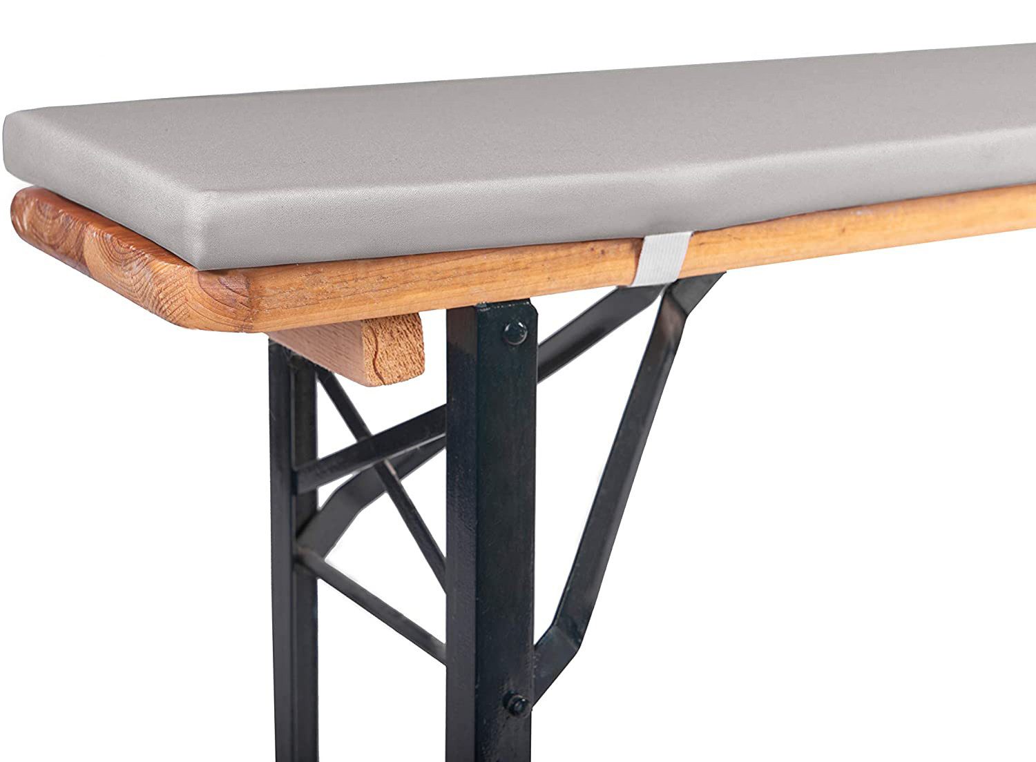 TexDeko Bankauflage mit Reißverschluss und Polsterung zum selber Aufziehen, (1 St), 220x25x2cm/4cm, Top Qualität