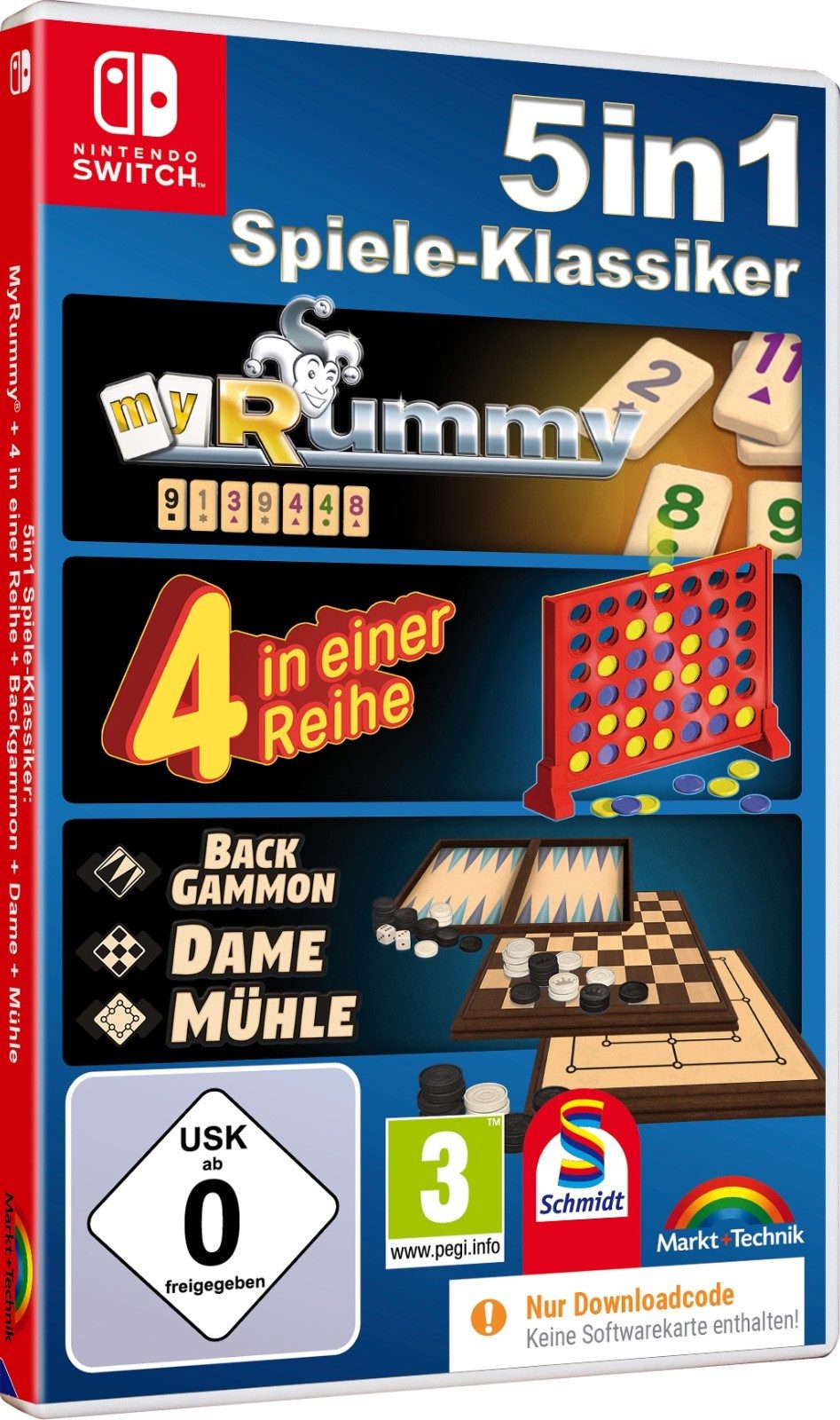 Switch 5in1 Spiele Klassiker - Nintendo Switch - Code in a Box (Code in a Box), Nintendo Switch