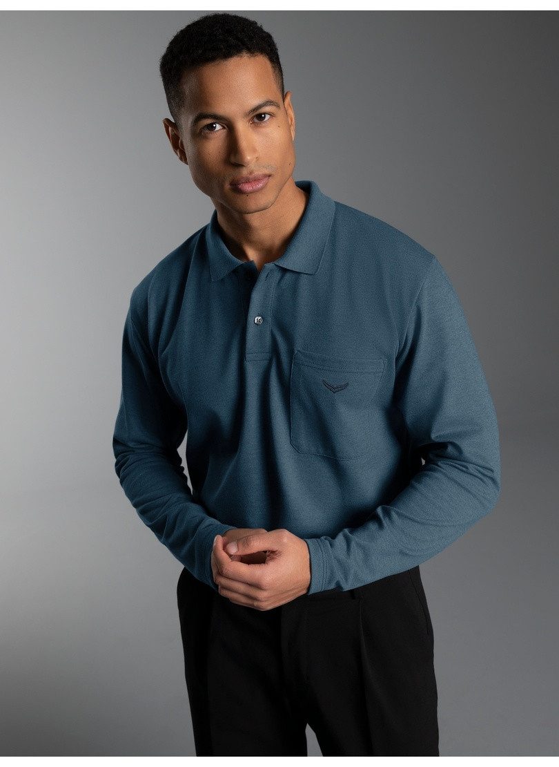 Trigema Poloshirt TRIGEMA Poloshirt mit Brusttasche (1-tlg)