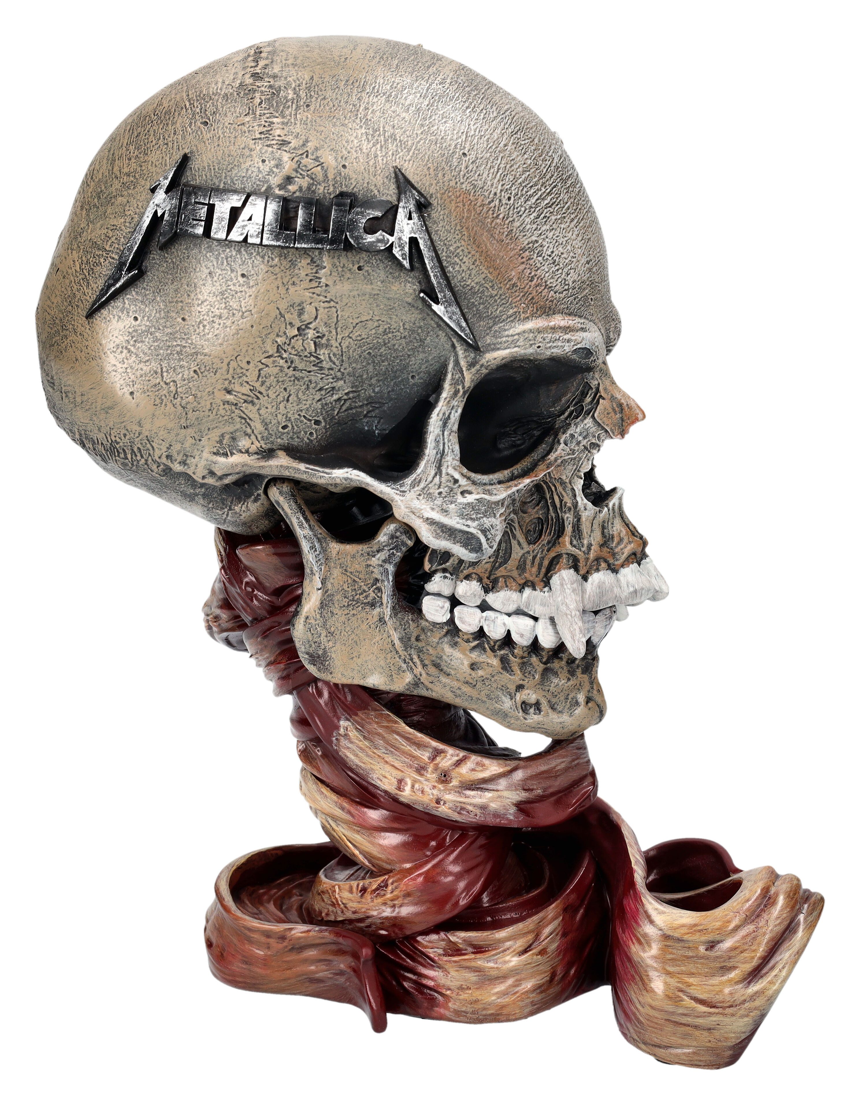 Figuren Shop GmbH Fantasy-Figur Totenkopf Metallica - Pushead - Merchandise Fantasy Dekoration