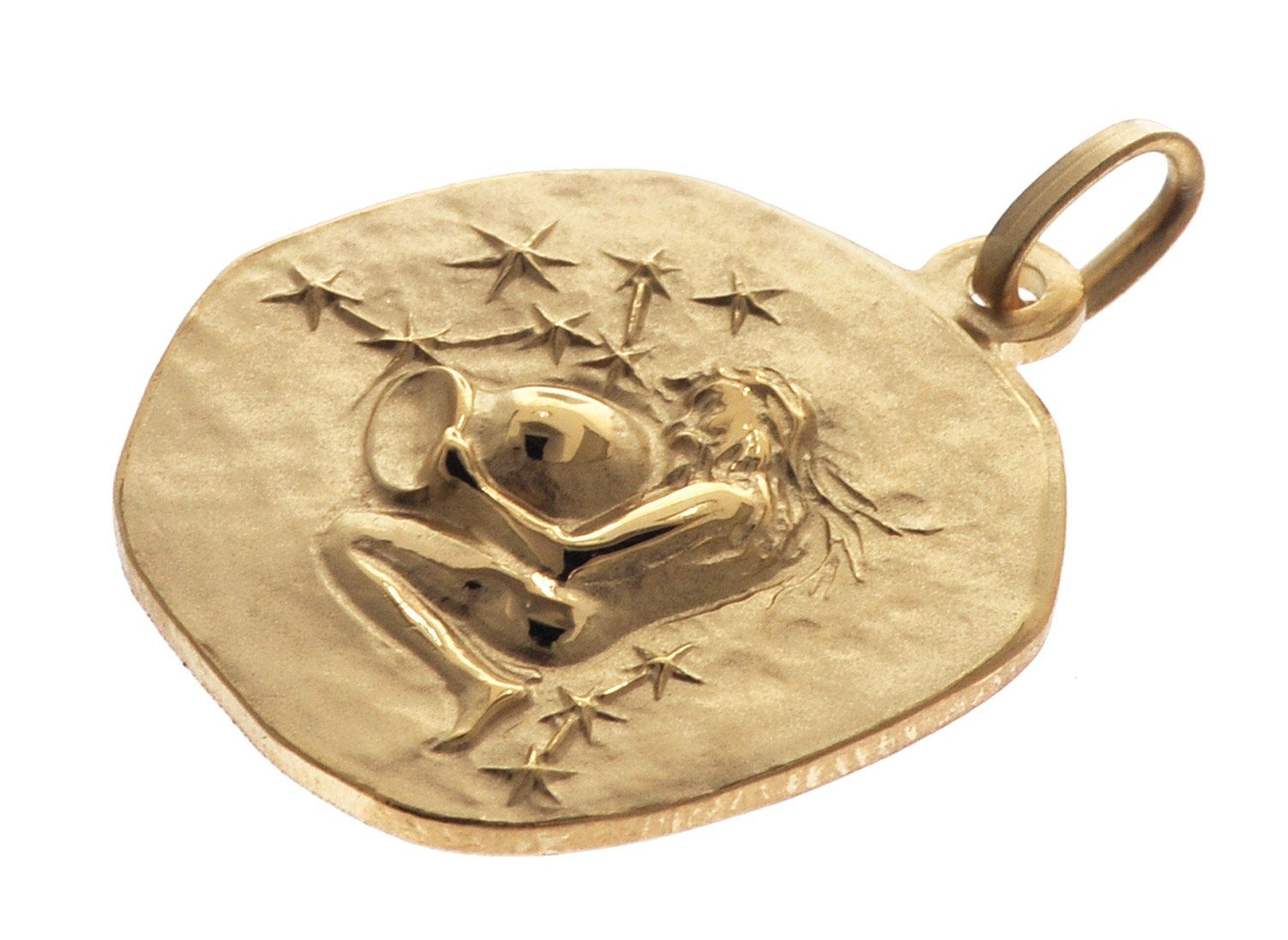 trendor Kette mit Anhänger Wassermann Ø 20 mm Gold auf Silber günstig online kaufen