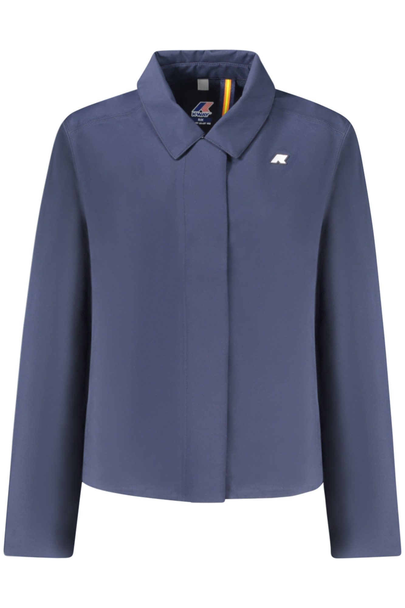 K-WAY Outdoorjacke Stilvolle Damen-Sportjacke Blau mit Fleece-Futter und Taschen