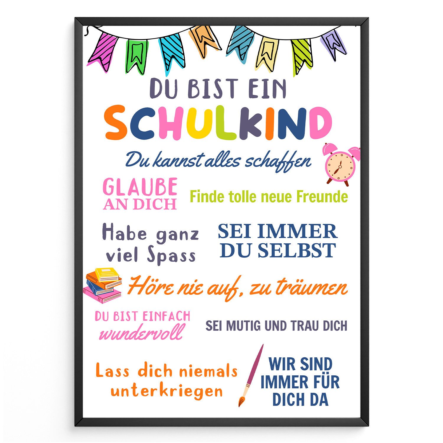 Tigerlino Poster Schulkind Geschenk Einschulung Jungen günstig online kaufen