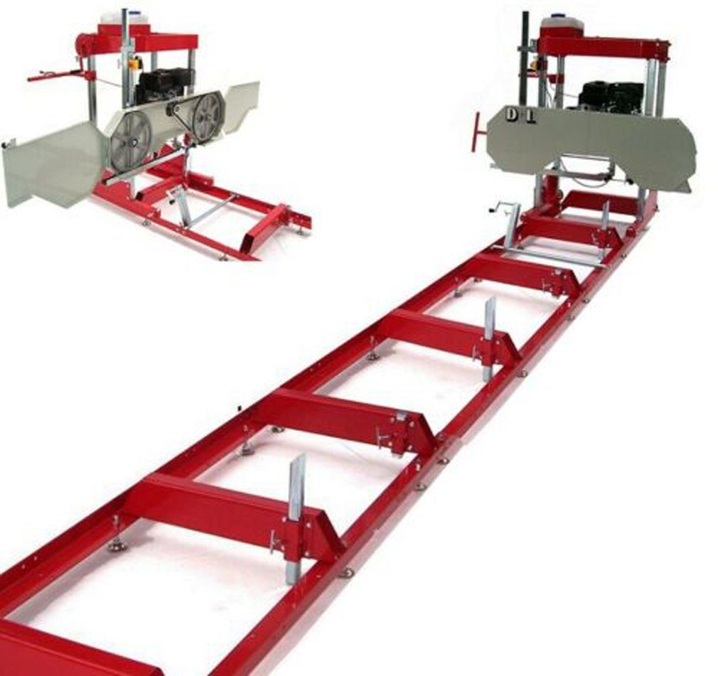 Holzbandsäge Blockbandsäge 660 mit 4,1 Rollbahn Sägewerk 12PS 56480