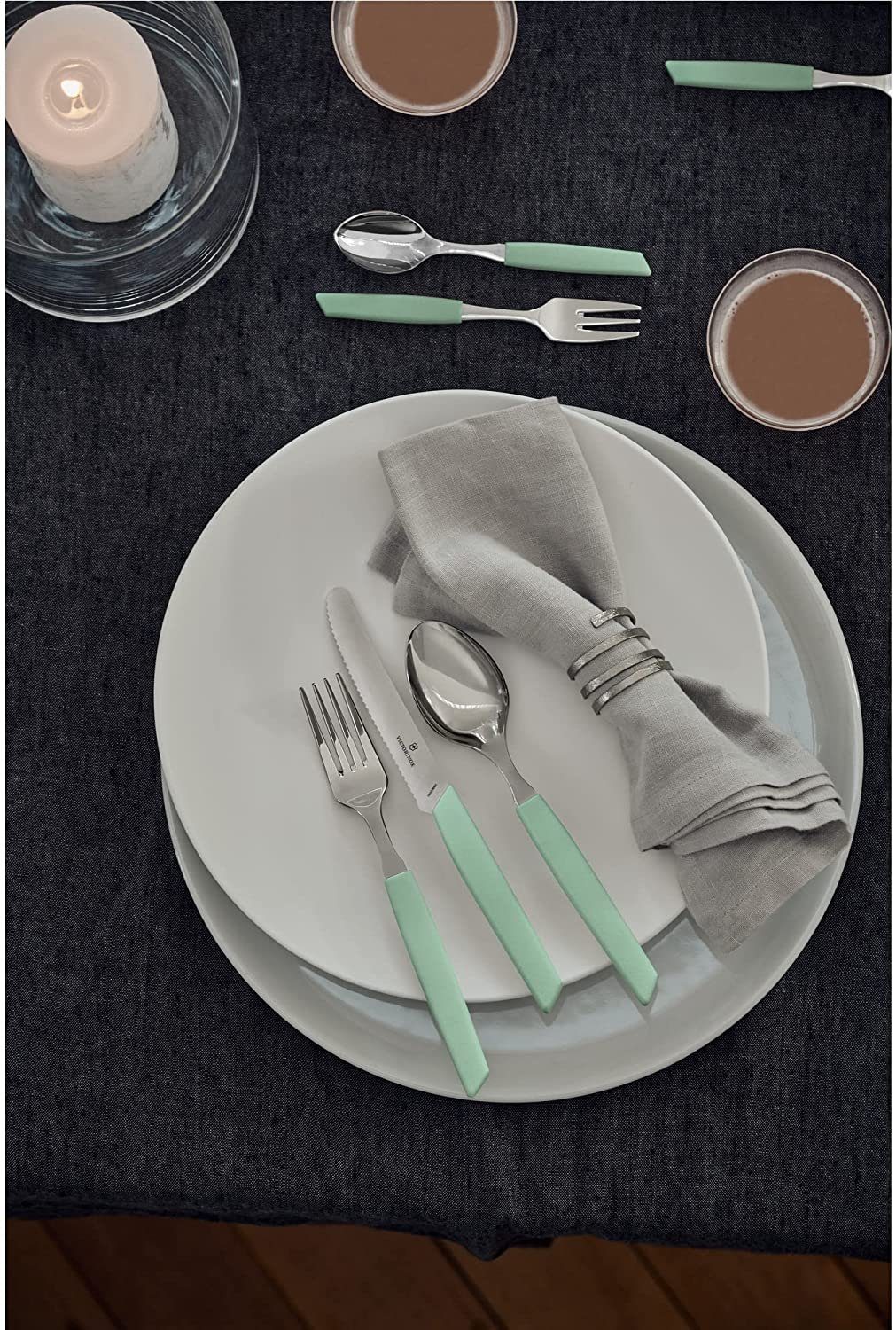 Victorinox Besteck-Set Victorinox, Swiss Modern Besteck-Set 24tlg mint (24-tlg), Edelstahl