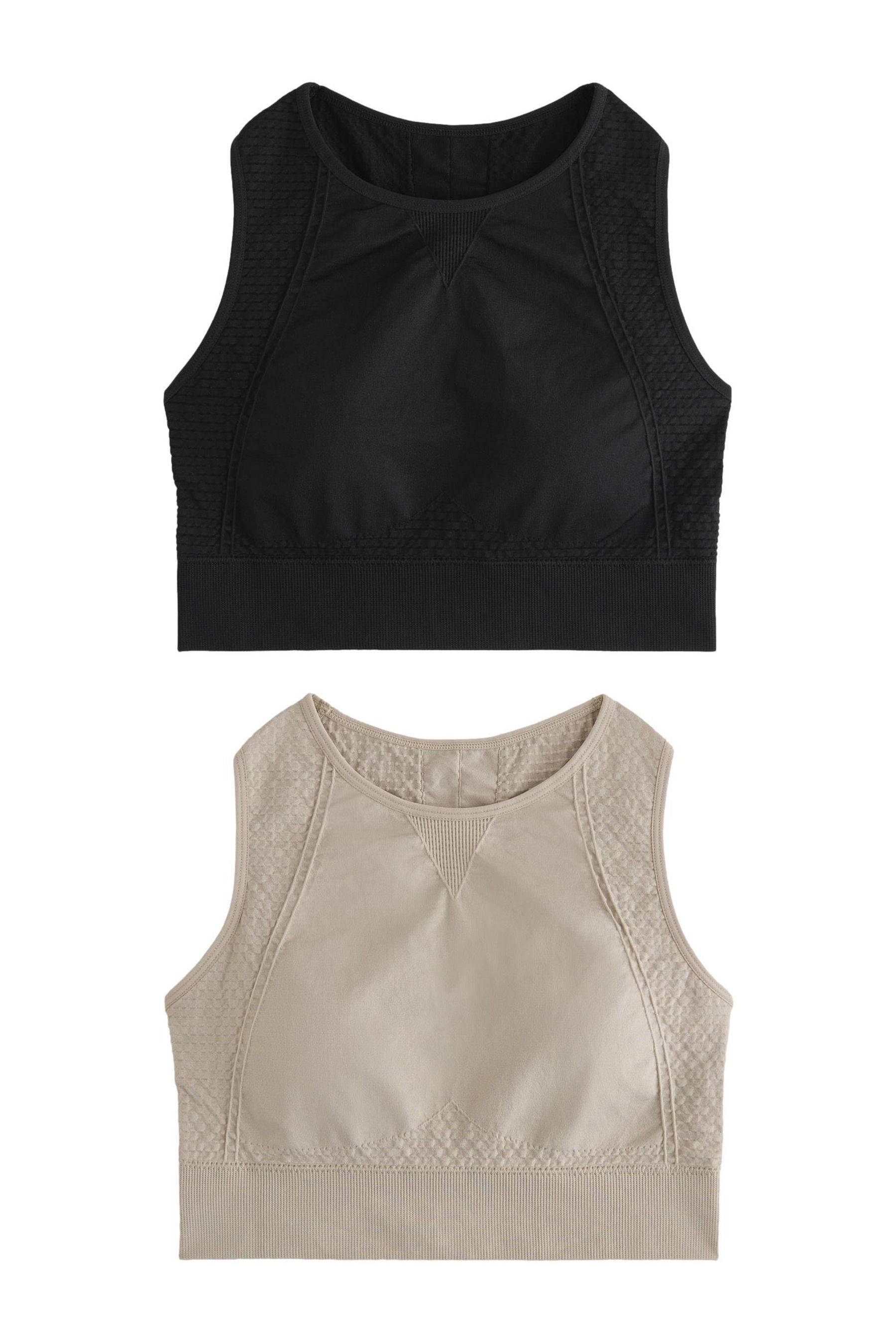 Next Set: Sport-BH 2 x Nahtlose Sport-Sport-BHs mit mittlerem Halt (2-tlg)