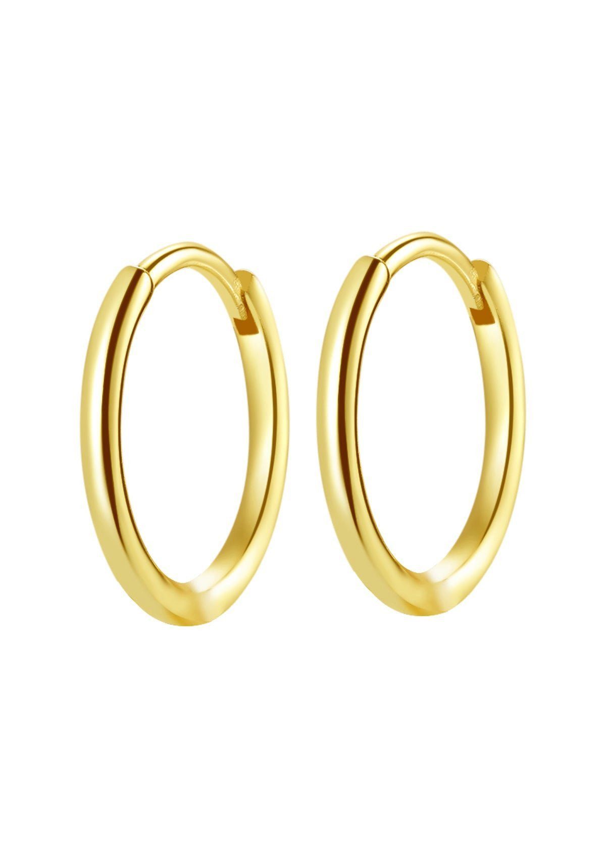 Hey Happiness Paar Creolen Silber Basic, stapelbar, Runde Herren Ohrringe S günstig online kaufen