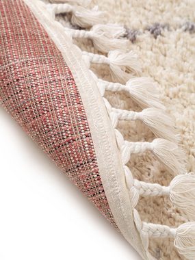 Teppich Bosse, benuta, rund, Höhe: 21 mm, Kunstfaser, Berber, Ethno-Style, Wohnzimmer
