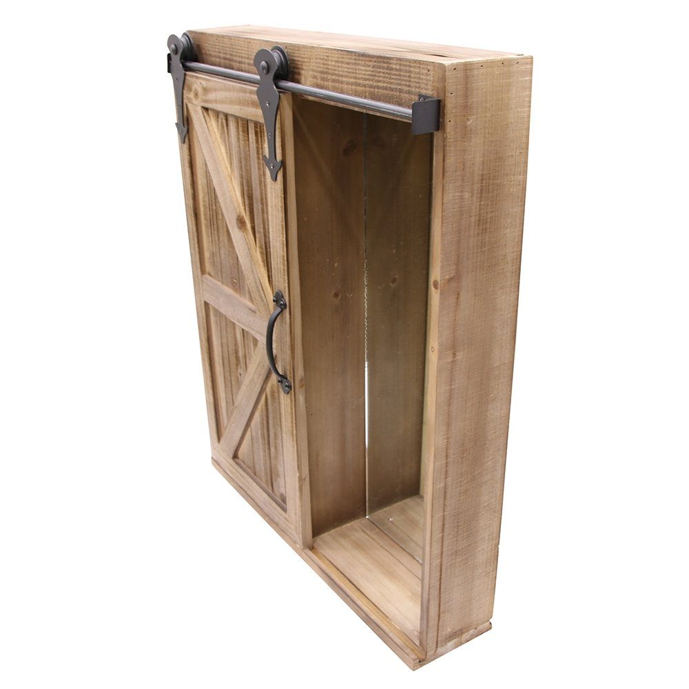 Feel2Home Spiegelschrank Wandschrank Schiebetür Spiegelschrank Regal Weiß b günstig online kaufen