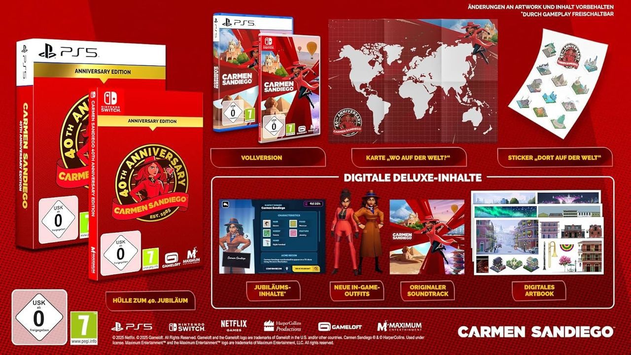 Carmen Sandiego: 40th Anniversary Edition Nintendo Switch