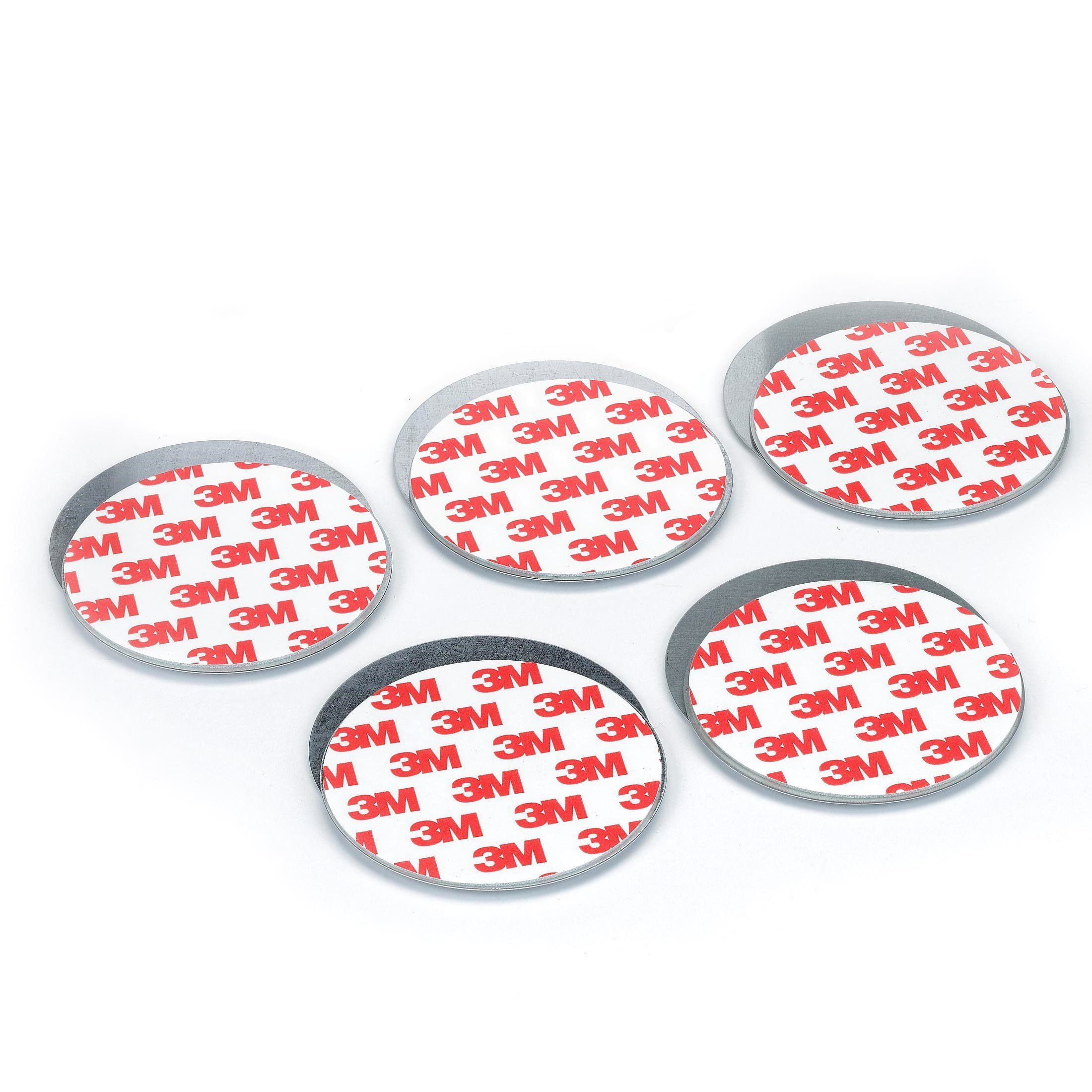 Demez Magnethalter Rauchmelder-Magnethalter Ø 70mm, mit 2 extra starken Neodym-Magneten, selbstklebendes 3M Tape