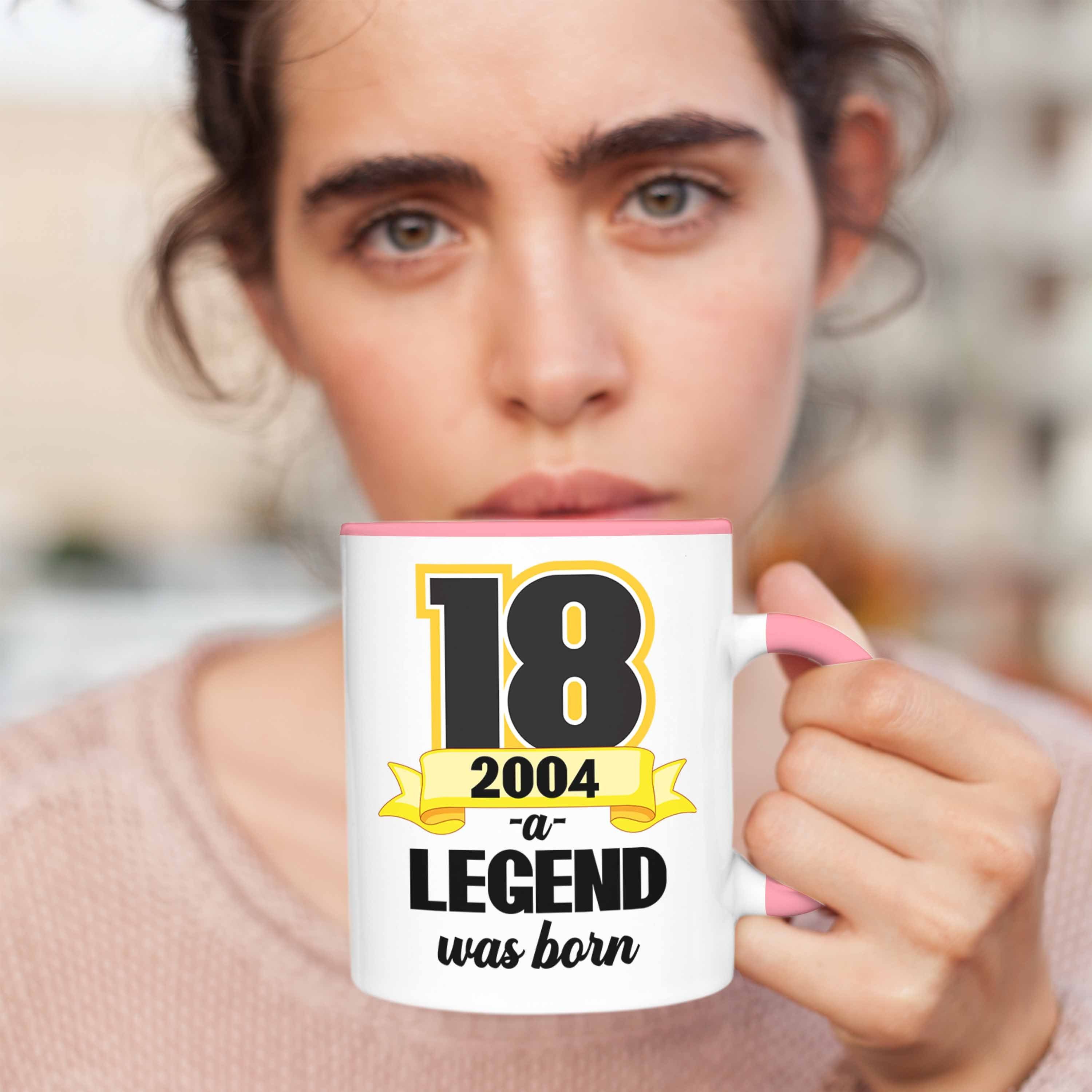 18 Geschenk - Geschenkideen Geburtstag Trendation Bday 18er Mädchen 18. Tasse Trendation 18 Geschenke zum Geschenkidee Spruch Jungen Lustig Rosa Tasse