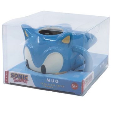 Stor Tasse Sonic Designer 3D Tasse im Geschenkkarton, Keramik