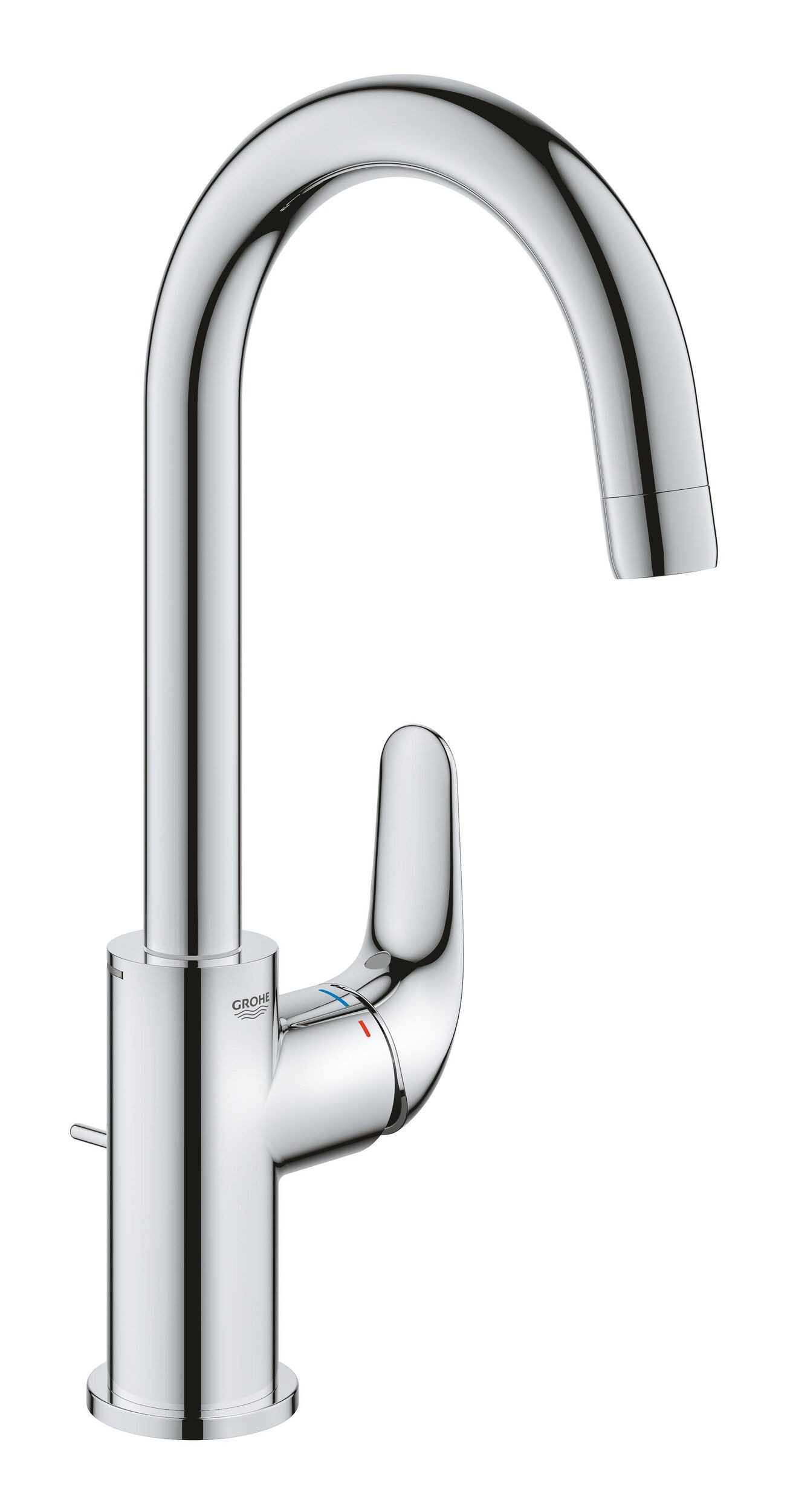 Grohe Waschtischarmatur Swift Einhand mit Zugstangen-Ablaufgarnitur L-Size - Chrom